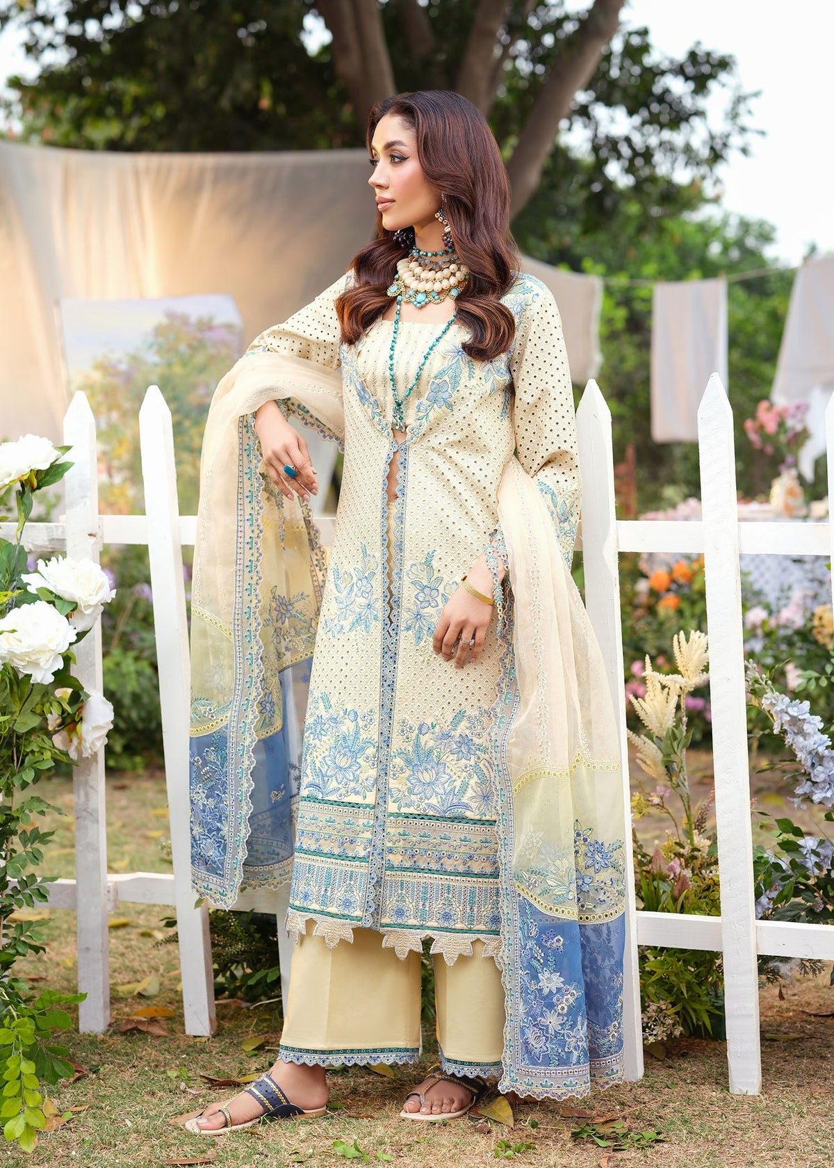 Zarizaa | Echelon Lawn | LAGOON by Zarizaa - Designer Dress  - Type : Ladies Clothes - Available at Libayah - 100% Original 