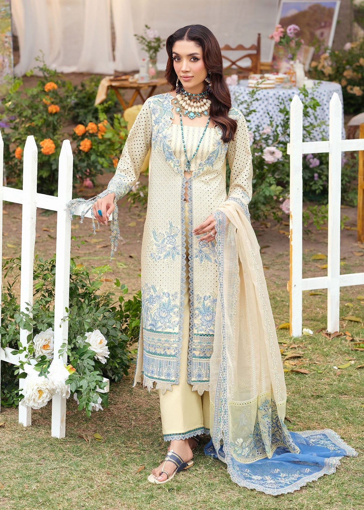 Zarizaa | Echelon Lawn | LAGOON by Zarizaa - Designer Dress  - Type : Ladies Clothes - Available at Libayah - 100% Original 