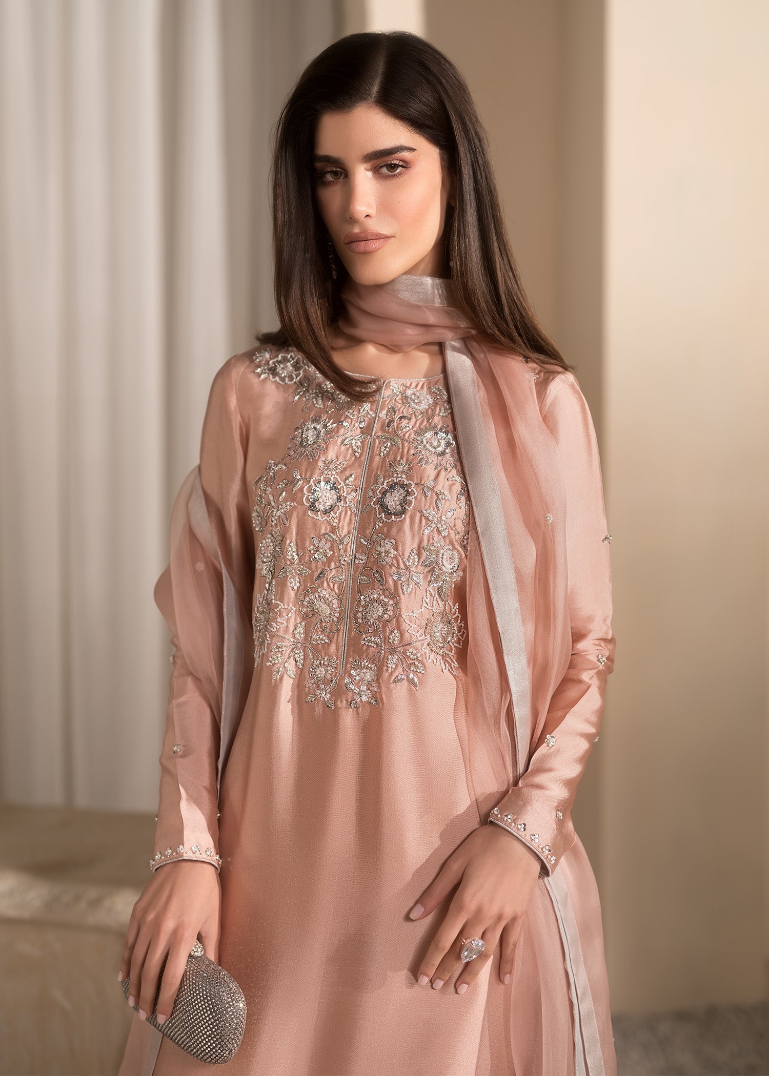Mahum Asad | Breaking the Bar | Bare Blush by Mahum Asad - Designer Dress - Type: Ladies Clothes - Available at Libayah - 100% Original