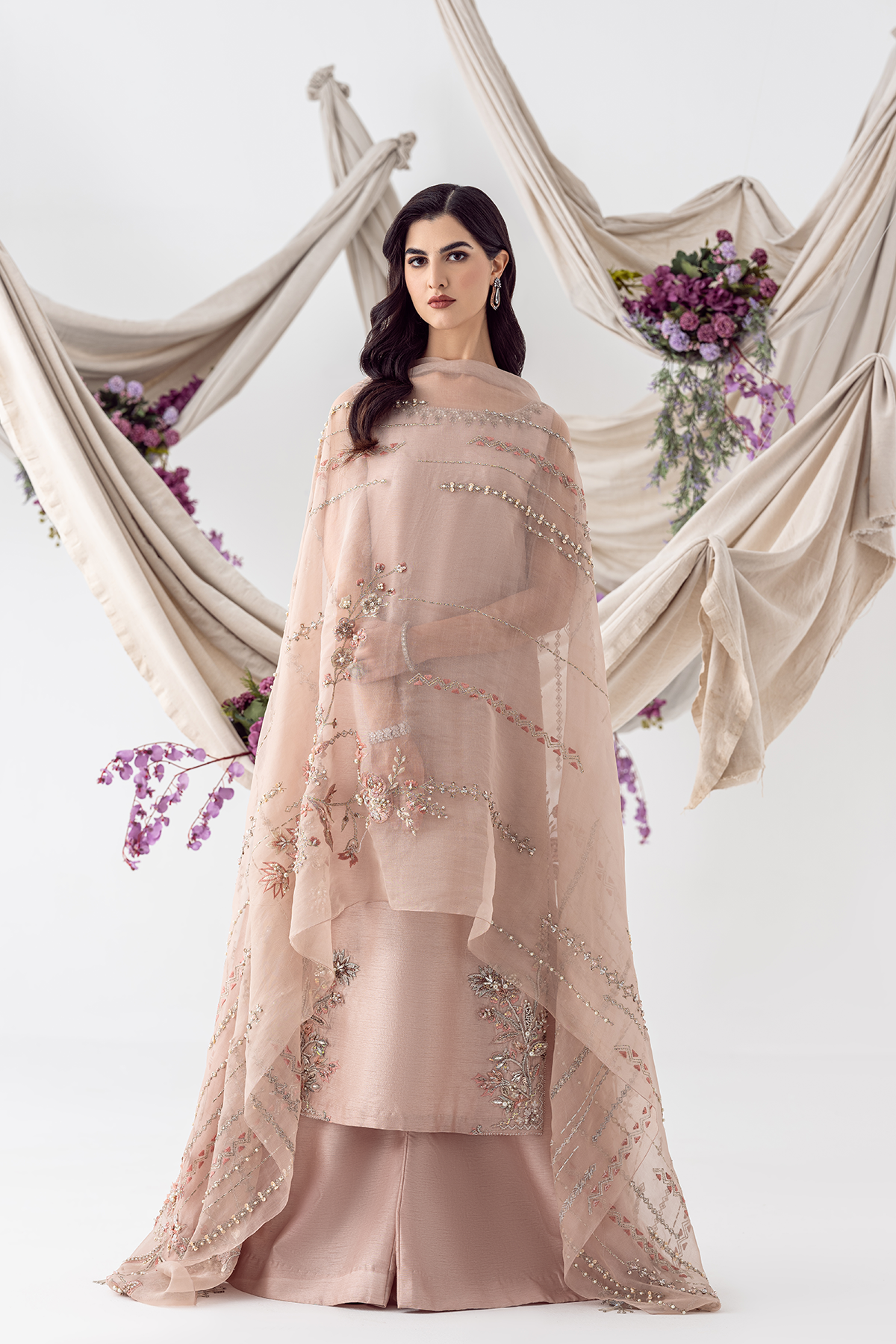 Ayesha and Usman | Balcony Luxury Pret | PETAL PINK by Ayesha and Usman - Designer Dress - Type: Ladies Clothes - Available at Libayah - 100% Original