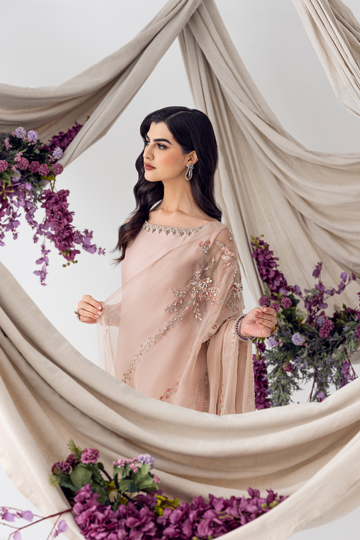 Ayesha and Usman | Balcony Luxury Pret | PETAL PINK by Ayesha and Usman - Designer Dress - Type: Ladies Clothes - Available at Libayah - 100% Original