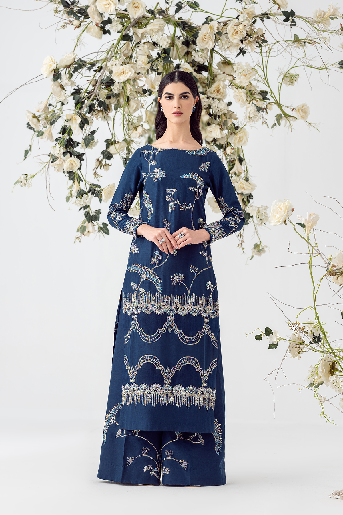 Ayesha and Usman | Balcony Luxury Pret | BLUE OPAL by Ayesha and Usman - Designer Dress - Type: Ladies Clothes - Available at Libayah - 100% Original