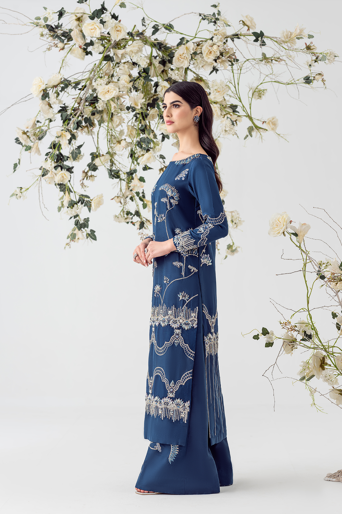 Ayesha and Usman | Balcony Luxury Pret | BLUE OPAL by Ayesha and Usman - Designer Dress - Type: Ladies Clothes - Available at Libayah - 100% Original