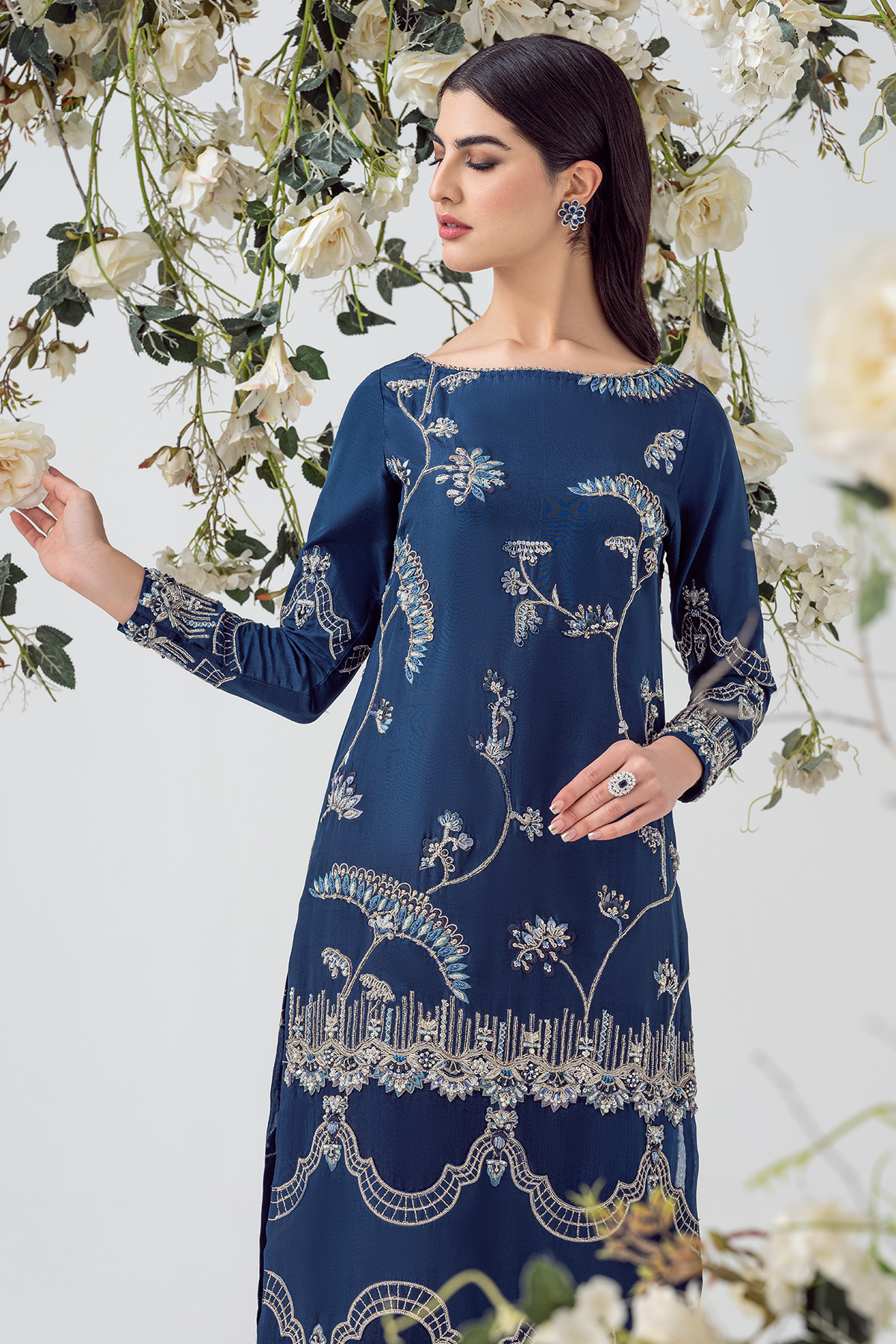 Ayesha and Usman | Balcony Luxury Pret | BLUE OPAL by Ayesha and Usman - Designer Dress - Type: Ladies Clothes - Available at Libayah - 100% Original