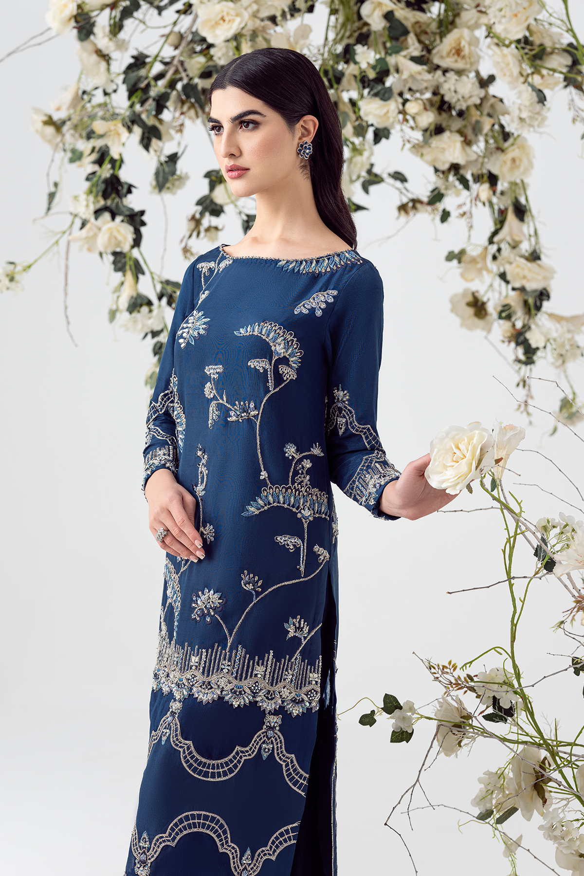 Ayesha and Usman | Balcony Luxury Pret | BLUE OPAL by Ayesha and Usman - Designer Dress - Type: Ladies Clothes - Available at Libayah - 100% Original