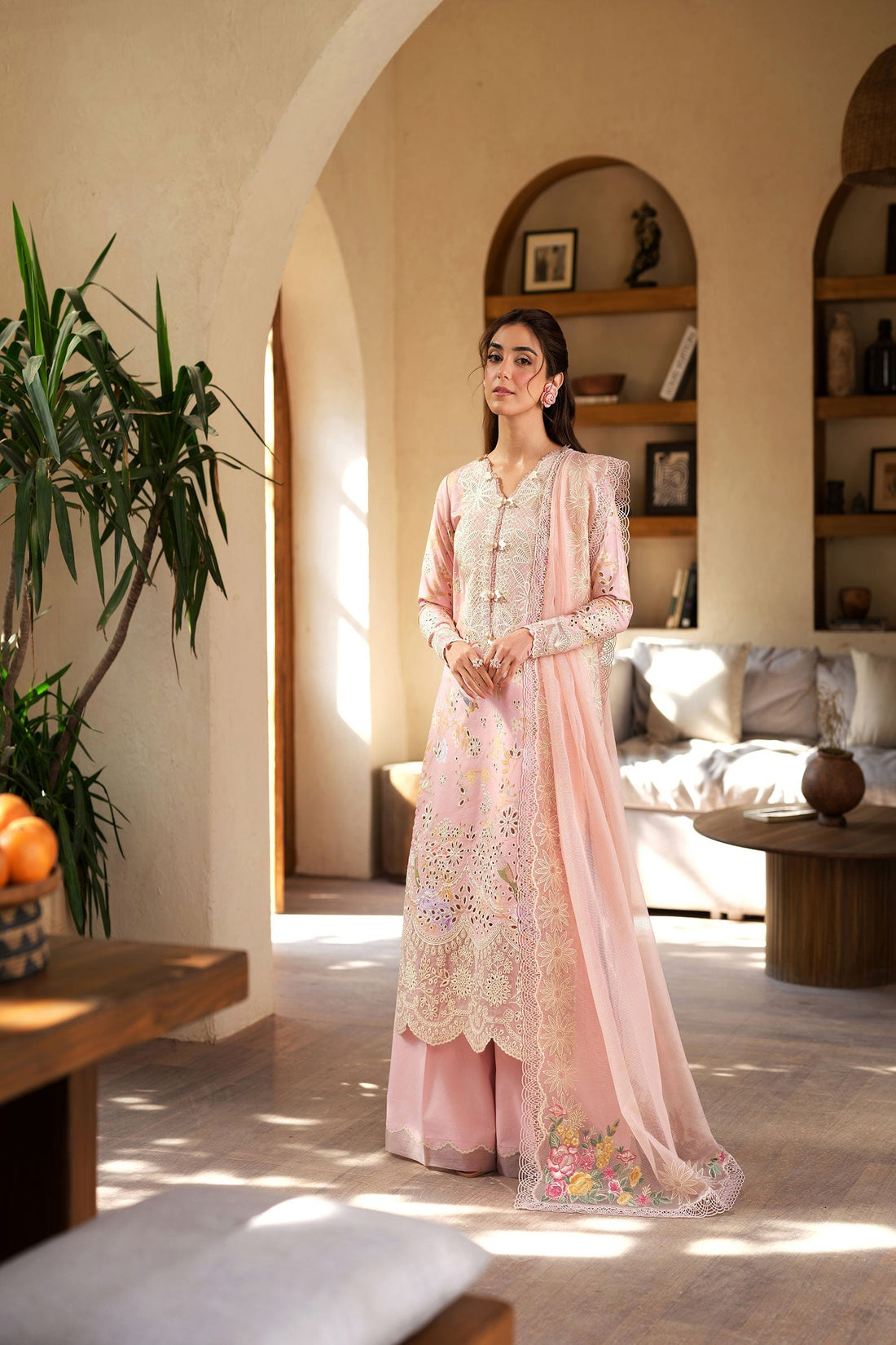 Maryam Hussain | Luxury Lawn 25 | Dimple by Maryam Hussain - Designer Dress - Type: Ladies Clothes - Available at Libayah - 100% Original