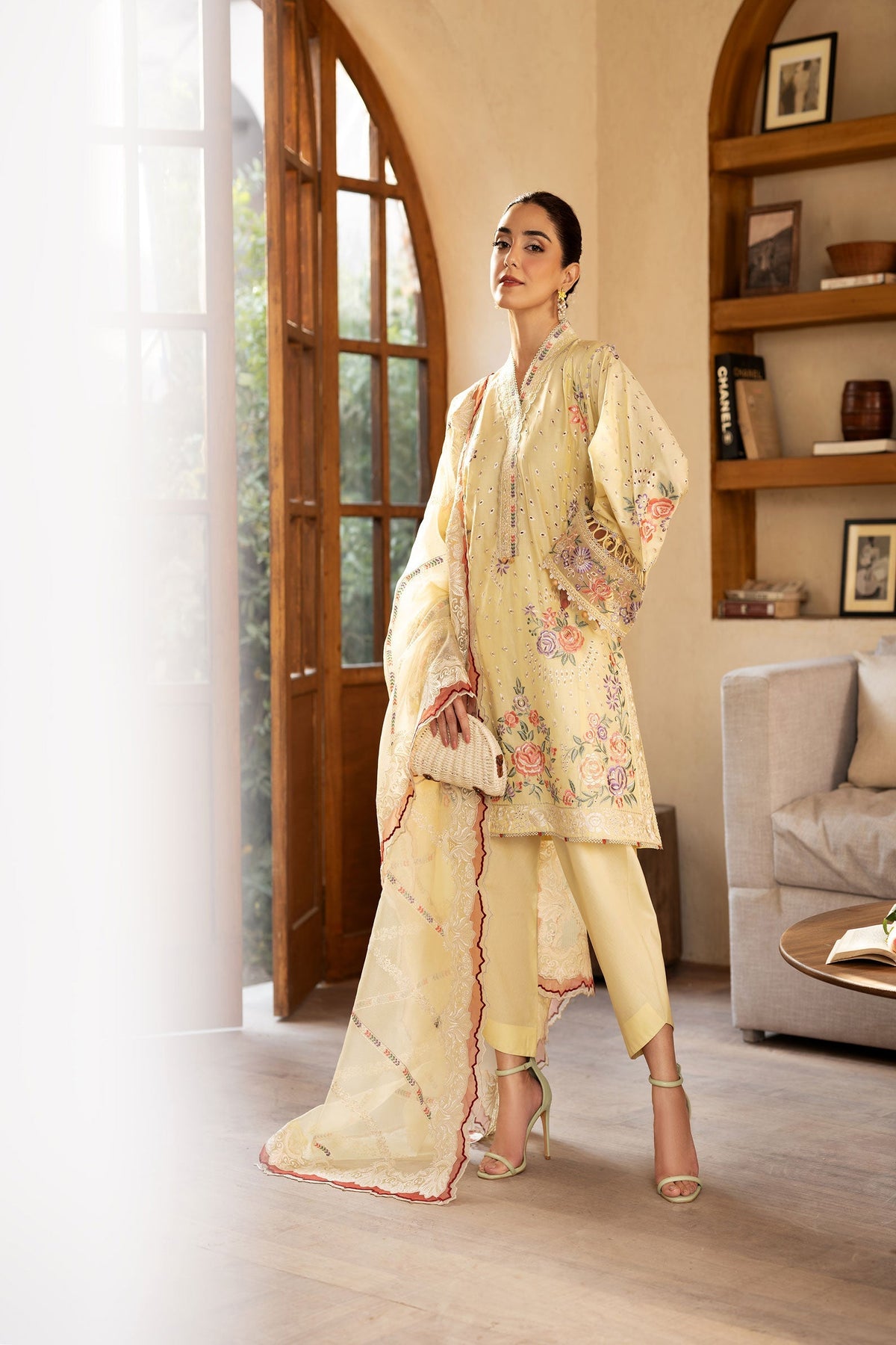 Maryam Hussain | Luxury Lawn 25 | Lemon Garden by Maryam Hussian - Designer Dress - Type: Ladies Clothes - Available at Libayah - 100% Original