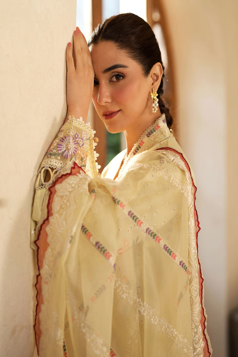Maryam Hussain | Luxury Lawn 25 | Lemon Garden by Maryam Hussian - Designer Dress - Type: Ladies Clothes - Available at Libayah - 100% Original