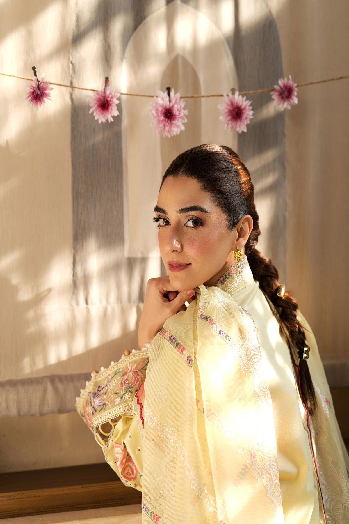 Maryam Hussain | Luxury Lawn 25 | Lemon Garden by Maryam Hussian - Designer Dress - Type: Ladies Clothes - Available at Libayah - 100% Original