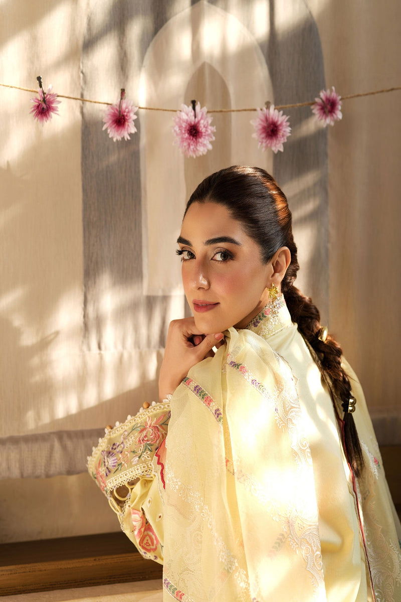 Maryam Hussain | Luxury Lawn 25 | Lemon Garden by Maryam Hussian - Designer Dress - Type: Ladies Clothes - Available at Libayah - 100% Original