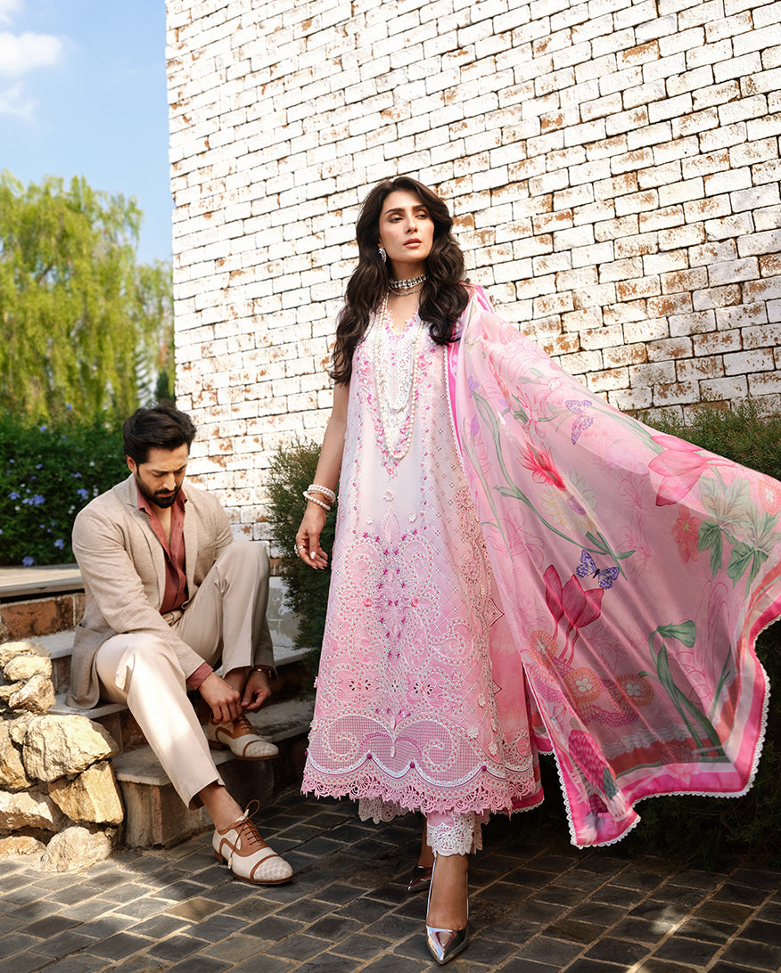 Mushq | Amoi Luxury Lawn | Silent Dreamer - by Libayah - Registered Vendor of : Mushq - 100% Original Designer Dress