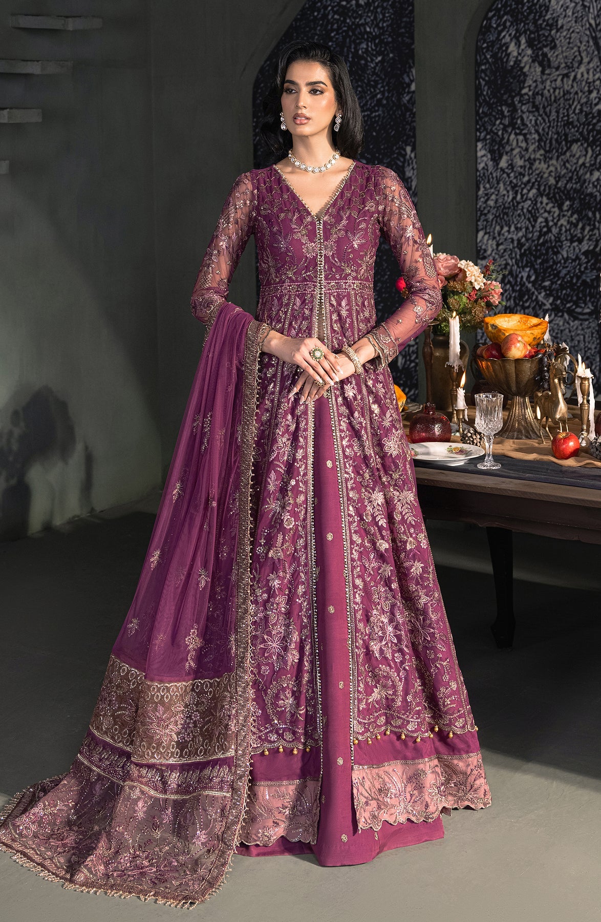 Zarif | Heritage Formals | ZHF 02 TIFFANY by Zarif - Designer Dress - Type: Ladies Clothes - Available at Libayah - 100% Original