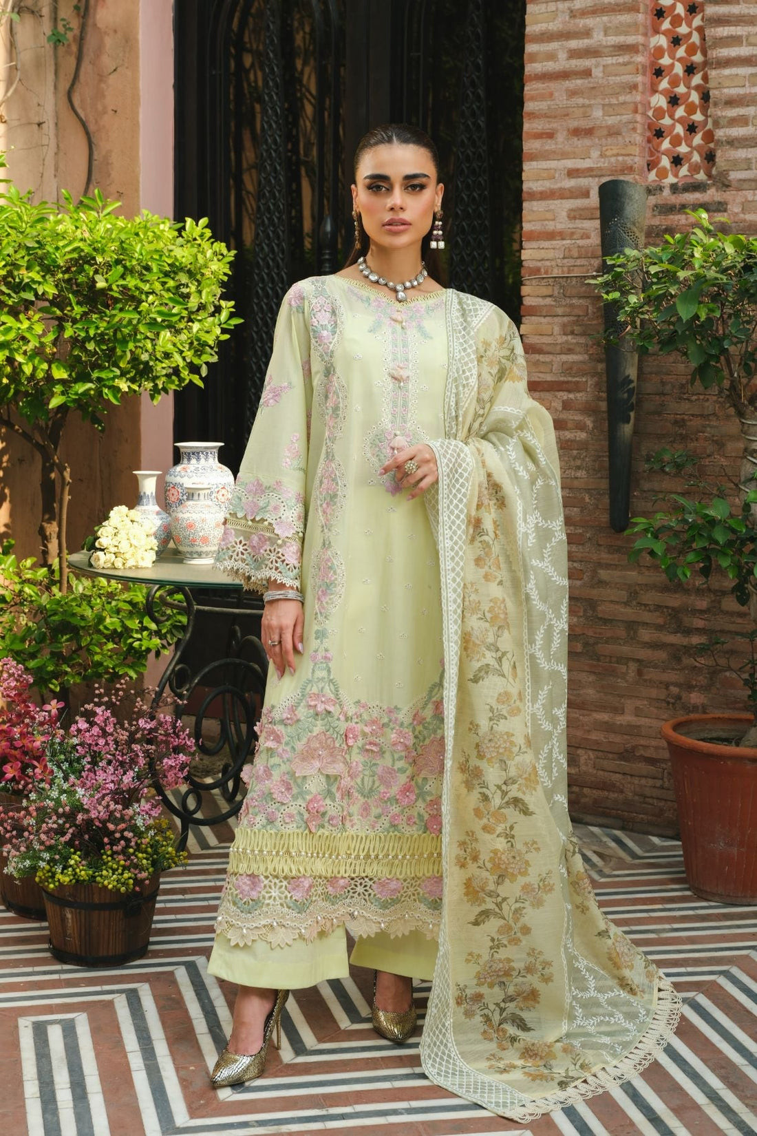 Paras by Pasha | La Gardenia | PR4: Daffodil Dew by Paras by Pasha - Designer Dress - Type: Ladies Clothes - Available at Libayah - 100% Original
