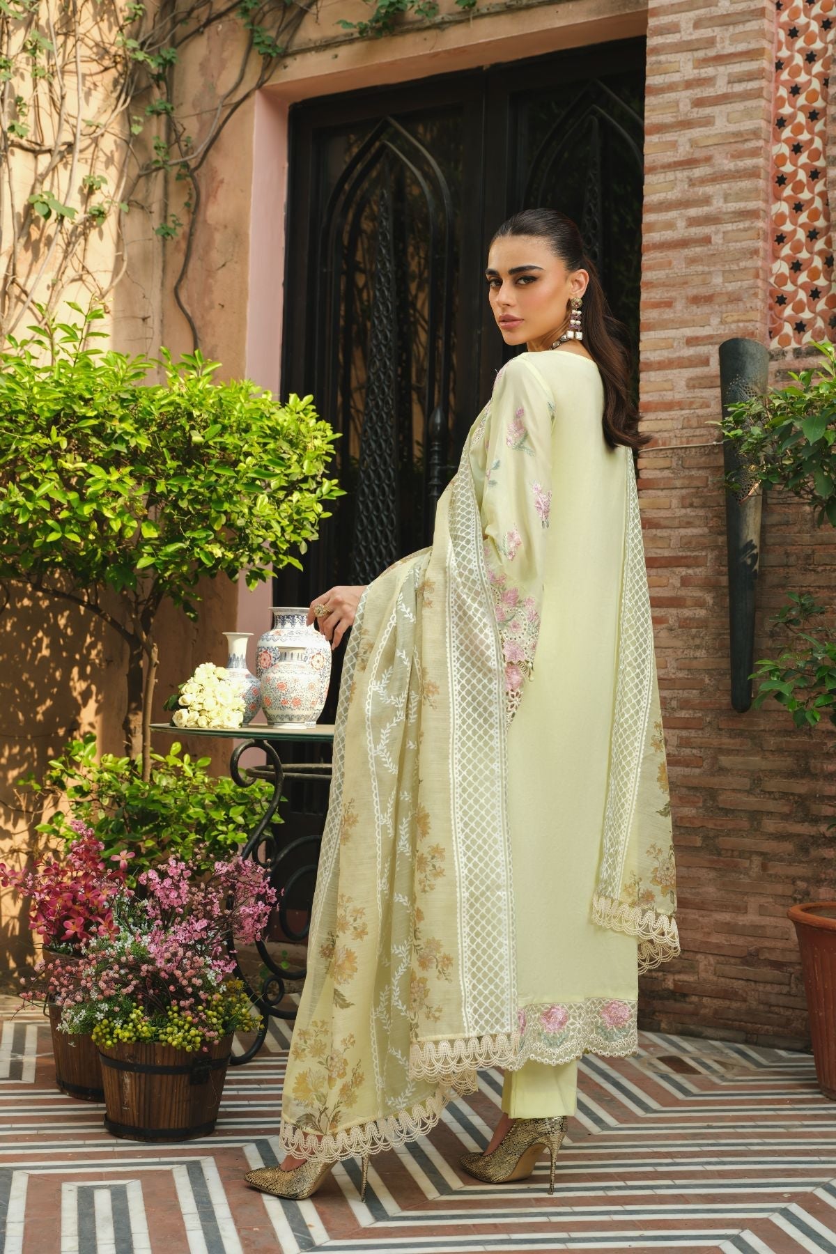 Paras by Pasha | La Gardenia | PR4: Daffodil Dew by Paras by Pasha - Designer Dress - Type: Ladies Clothes - Available at Libayah - 100% Original