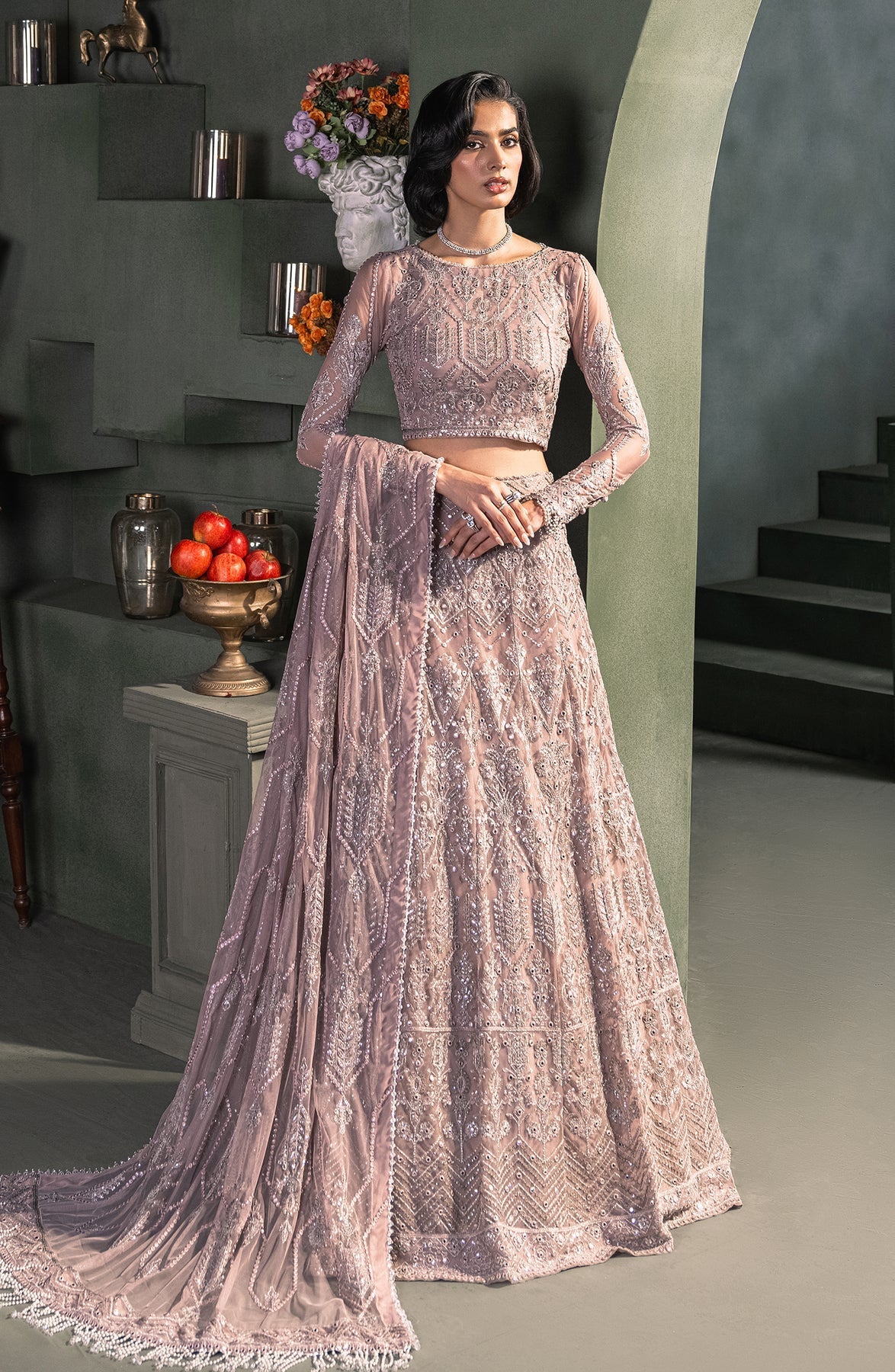 Zarif | Heritage Formals | ZHF 03 MERAKI by Zarif - Designer Dress - Type: Ladies Clothes - Available at Libayah - 100% Original