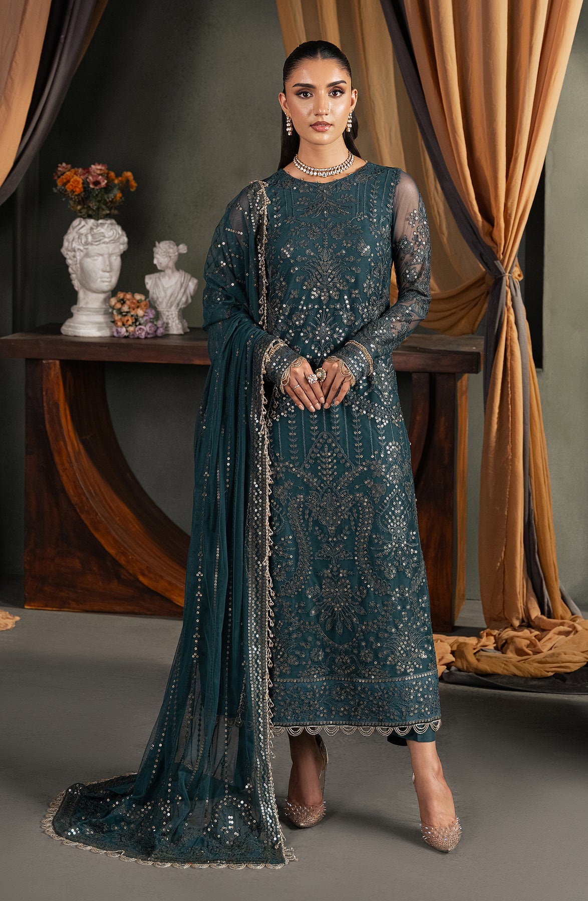Zarif | Heritage Formals | ZHF 04 ARHA by Zarif - Designer Dress - Type: Ladies Clothes - Available at Libayah - 100% Original