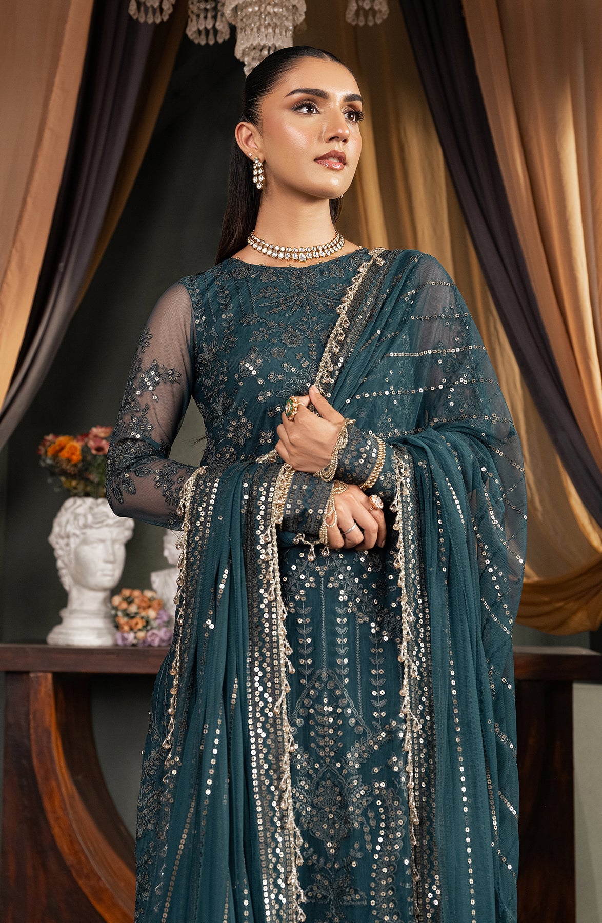 Zarif | Heritage Formals | ZHF 04 ARHA by Zarif - Designer Dress - Type: Ladies Clothes - Available at Libayah - 100% Original