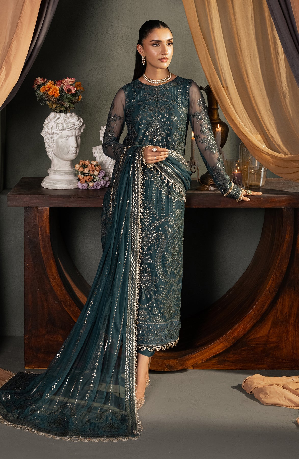 Zarif | Heritage Formals | ZHF 04 ARHA by Zarif - Designer Dress - Type: Ladies Clothes - Available at Libayah - 100% Original