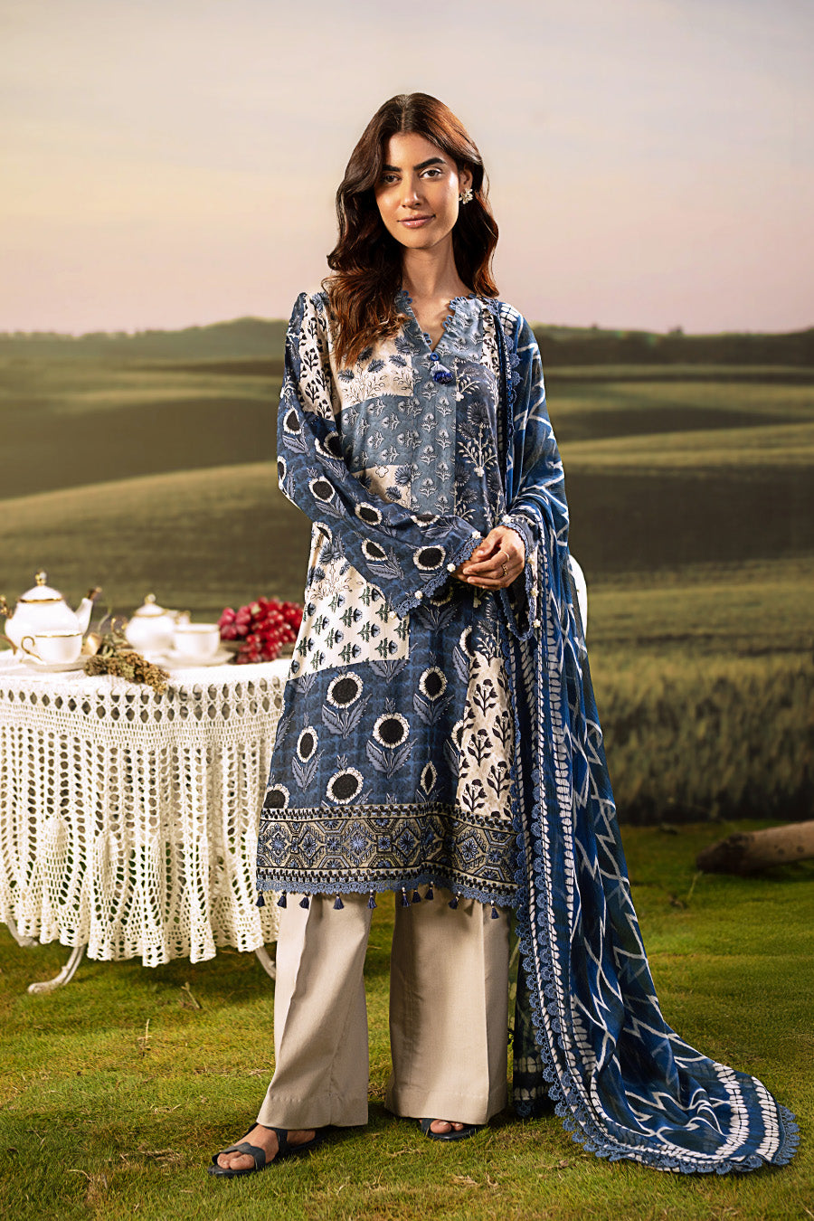 Maria B | Basics Winter 25 | MB-PFUS25-02A by Maria B - Designer Dress  - Type : Ladies Clothes - Available at Libayah - 100% Original 