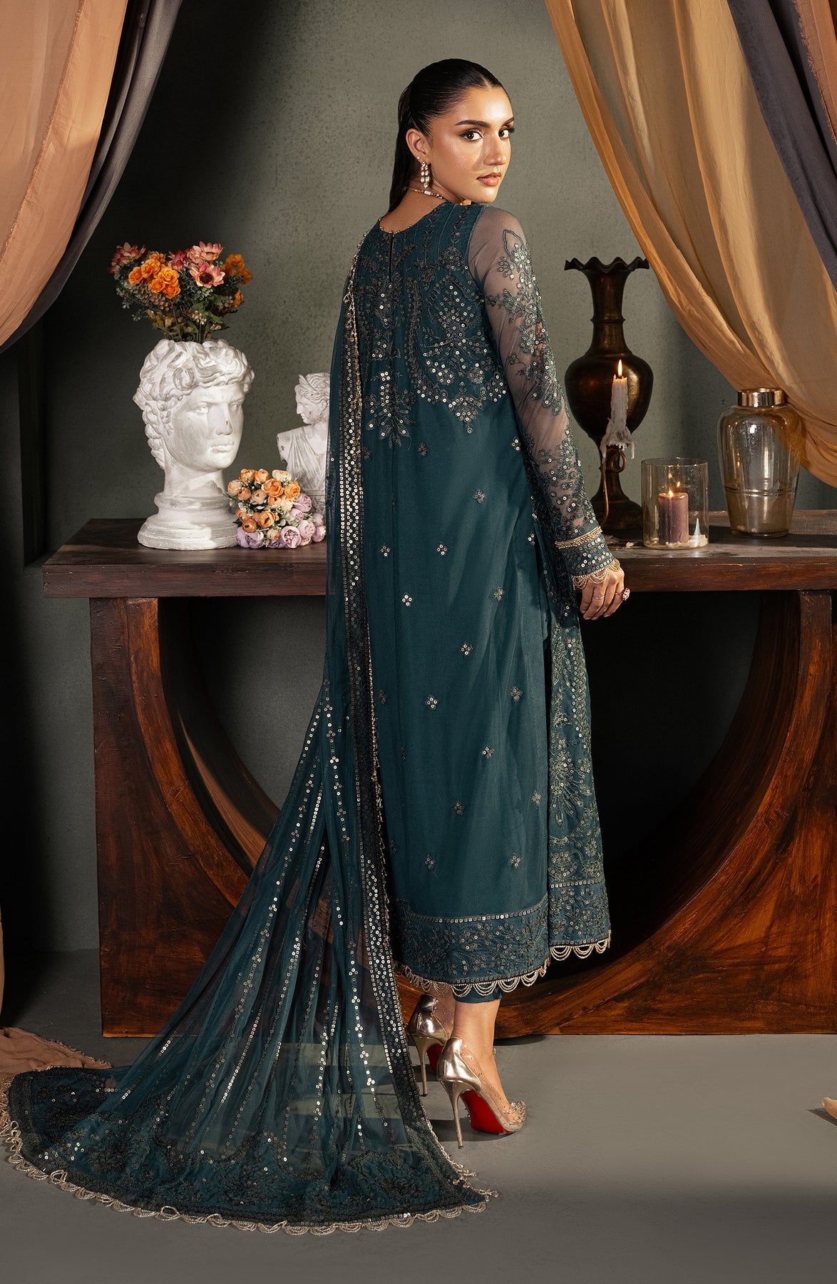 Zarif | Heritage Formals | ZHF 04 ARHA by Zarif - Designer Dress - Type: Ladies Clothes - Available at Libayah - 100% Original