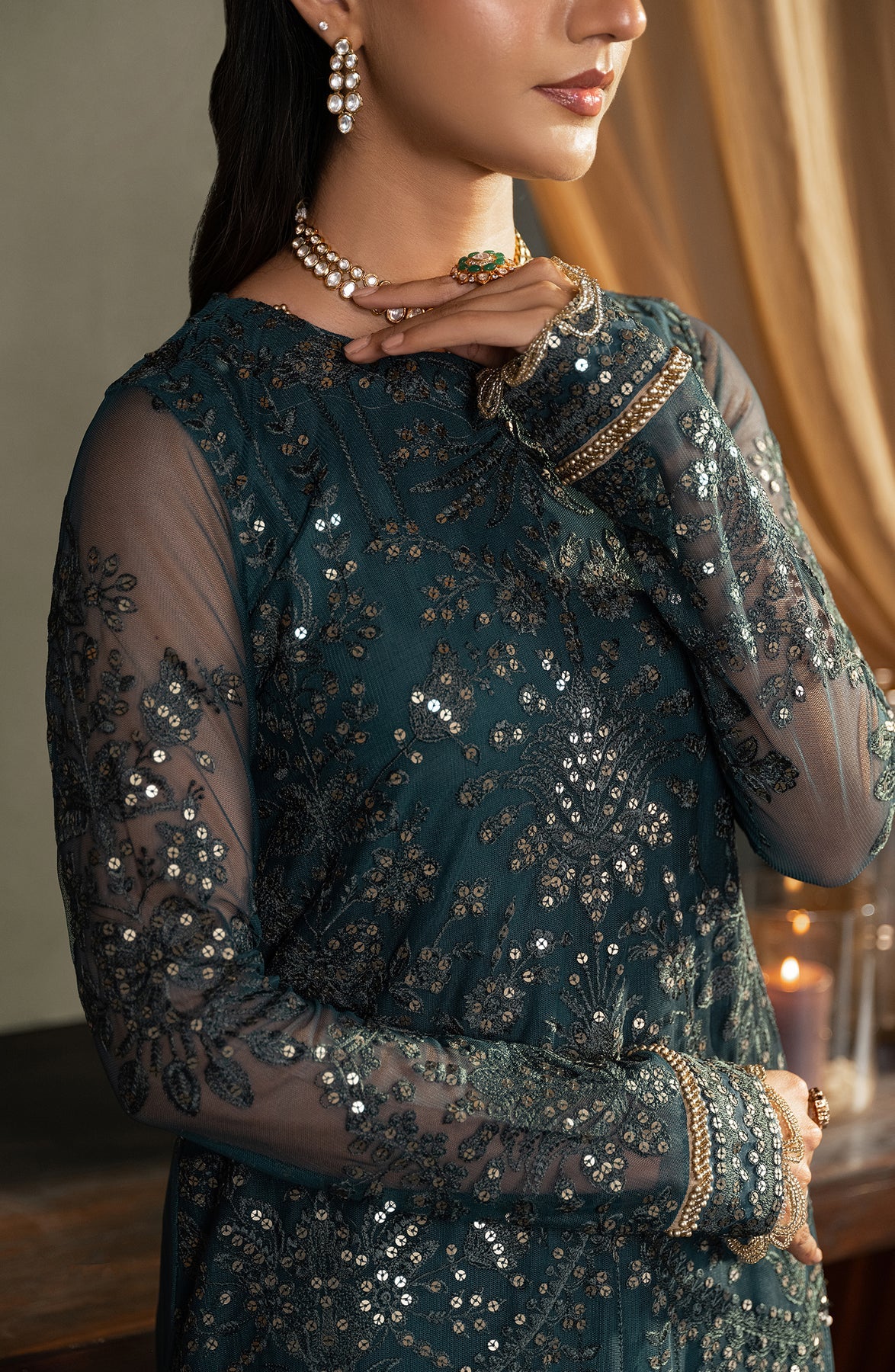 Zarif | Heritage Formals | ZHF 04 ARHA by Zarif - Designer Dress - Type: Ladies Clothes - Available at Libayah - 100% Original