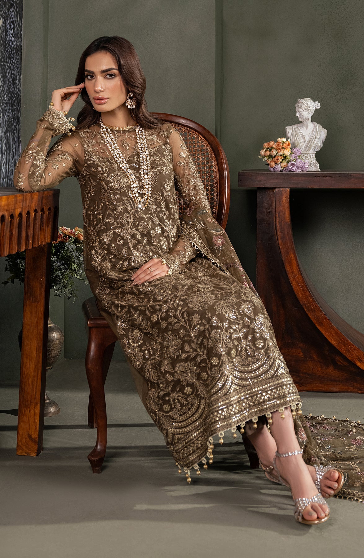 Zarif | Heritage Formals | ZHF 06 ZHALAY by Zarif - Designer Dress - Type: Ladies Clothes - Available at Libayah - 100% Original