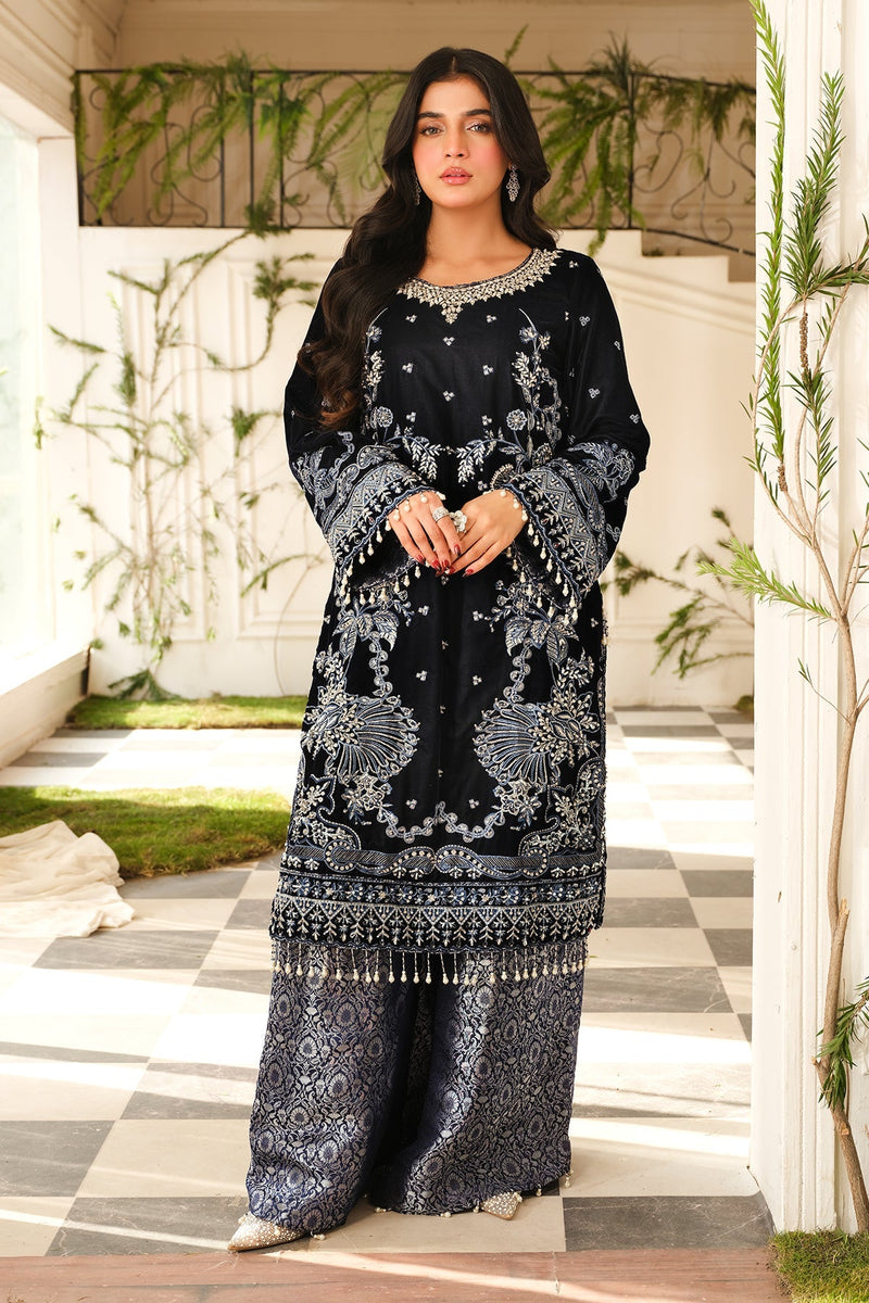 Raeesa Premium | Sheen Luxury Velvet | Nura by Raeesa Premium - Designer Dress - Type: Ladies Clothes - Available at Libayah - 100% Original