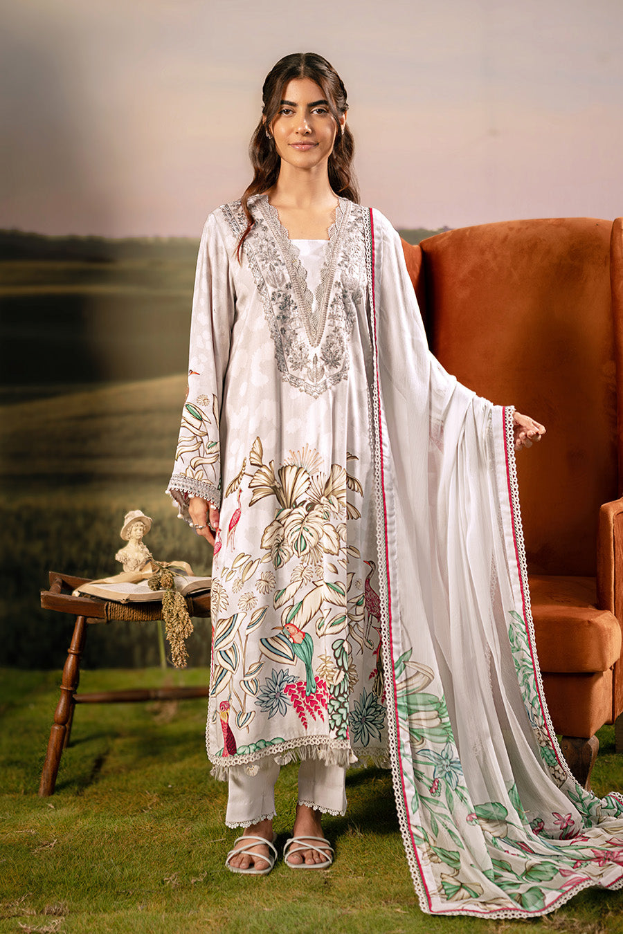 Maria B | Basics Winter 25 | MB-PFUS25-05A by Maria B - Designer Dress  - Type : Ladies Clothes - Available at Libayah - 100% Original 
