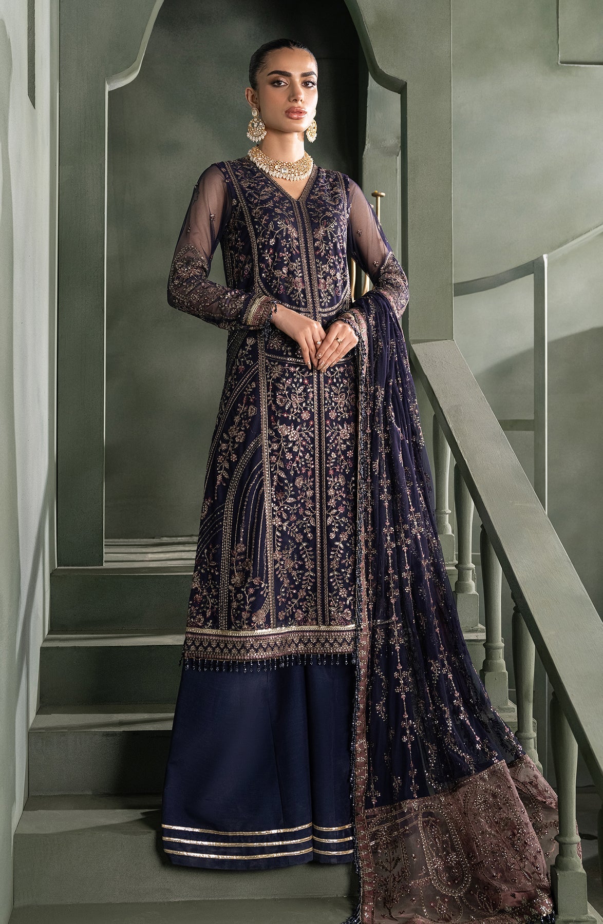 Zarif | Heritage Formals | ZHF 08 SIRENE by Zarif - Designer Dress - Type: Ladies Clothes - Available at Libayah - 100% Original