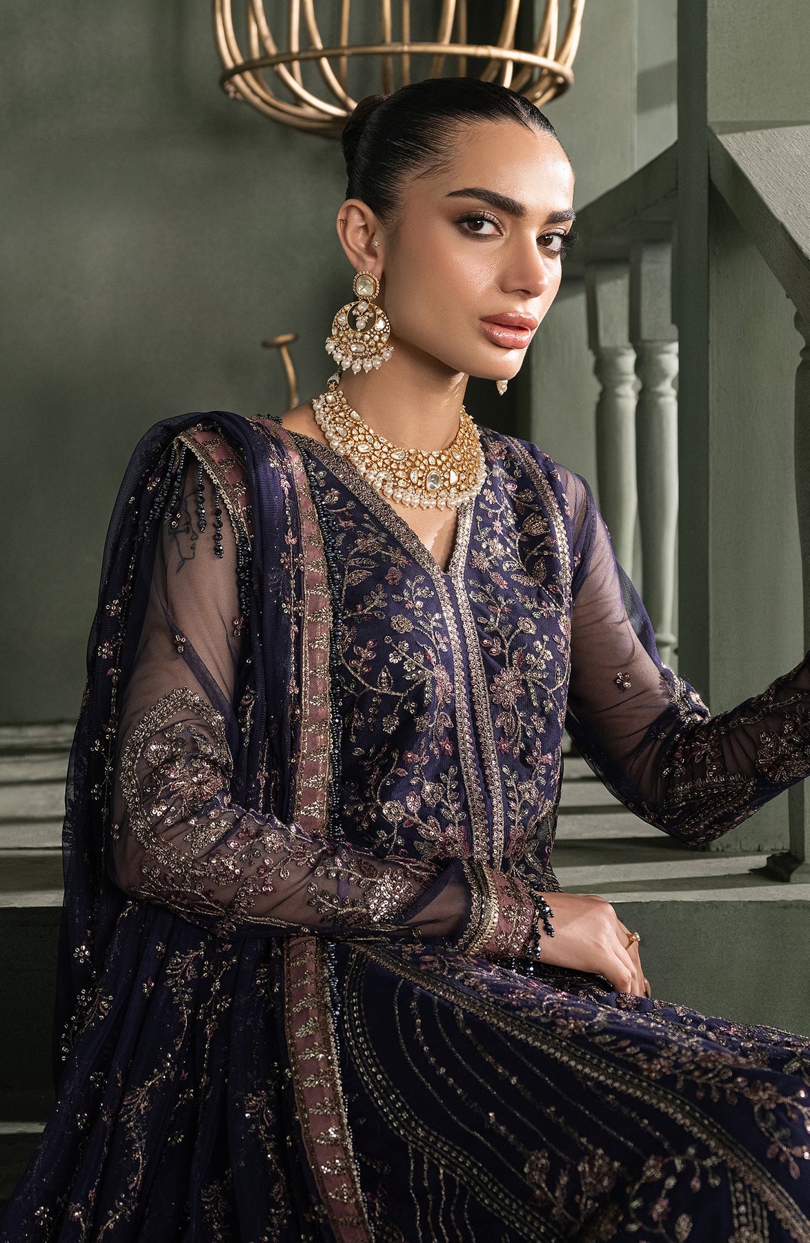 Zarif | Heritage Formals | ZHF 08 SIRENE by Zarif - Designer Dress - Type: Ladies Clothes - Available at Libayah - 100% Original