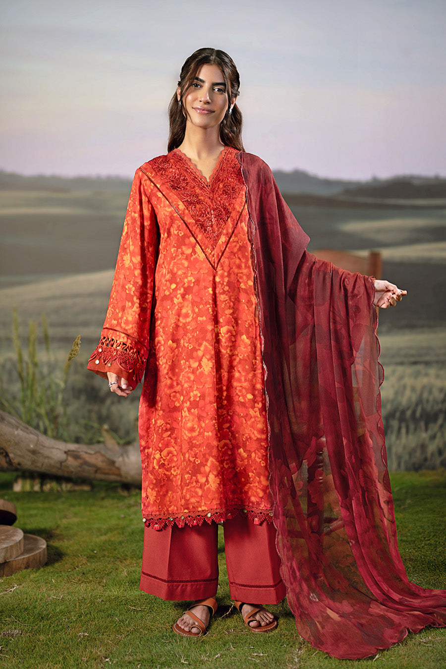 Maria B | Basics Winter 25 | MB-PFUS25-10B by Maria B - Designer Dress  - Type : Ladies Clothes - Available at Libayah - 100% Original 