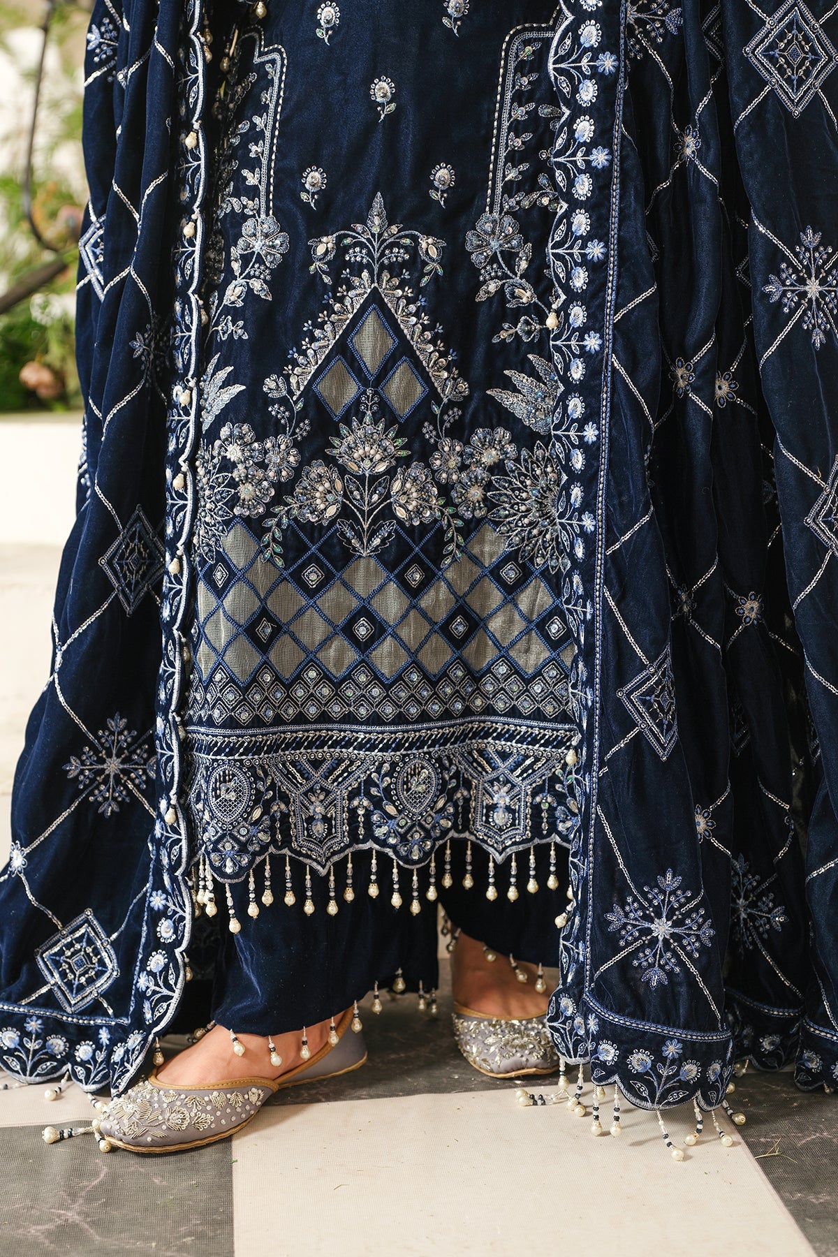 Raeesa Premium | Sheen Luxury Velvet | Soil by Raeesa Premium - Designer Dress - Type: Ladies Clothes - Available at Libayah - 100% Original