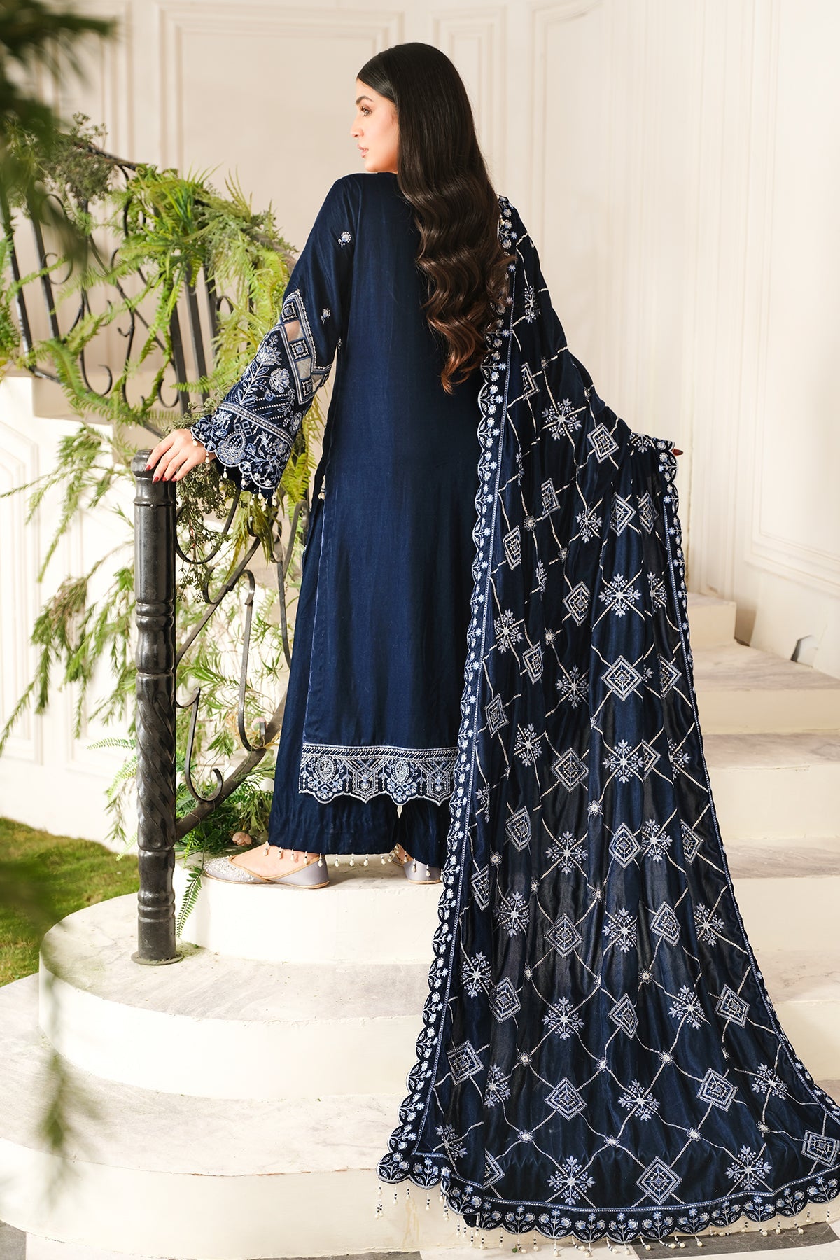 Raeesa Premium | Sheen Luxury Velvet | Soil by Raeesa Premium - Designer Dress - Type: Ladies Clothes - Available at Libayah - 100% Original