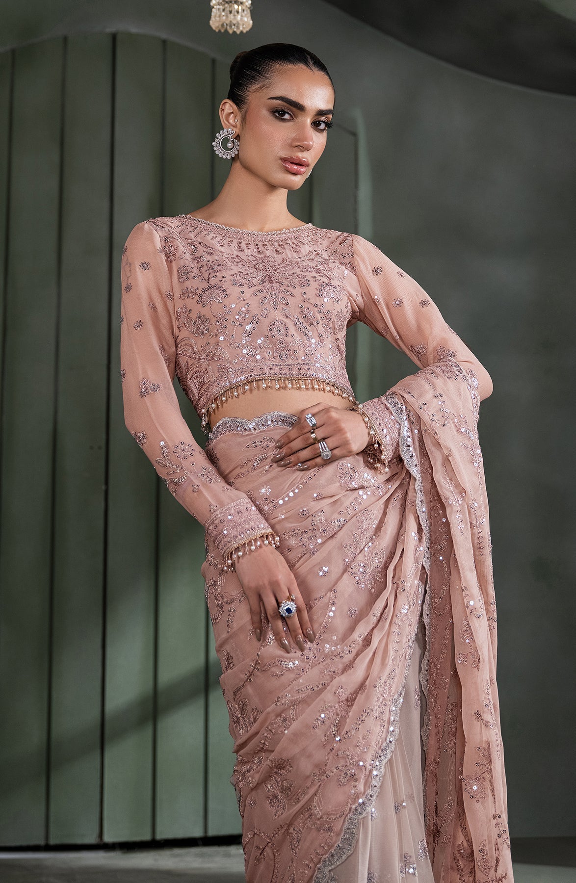 Zarif | Heritage Formals | ZHF 07 ELMIRA by Zarif - Designer Dress - Type: Ladies Clothes - Available at Libayah - 100% Original