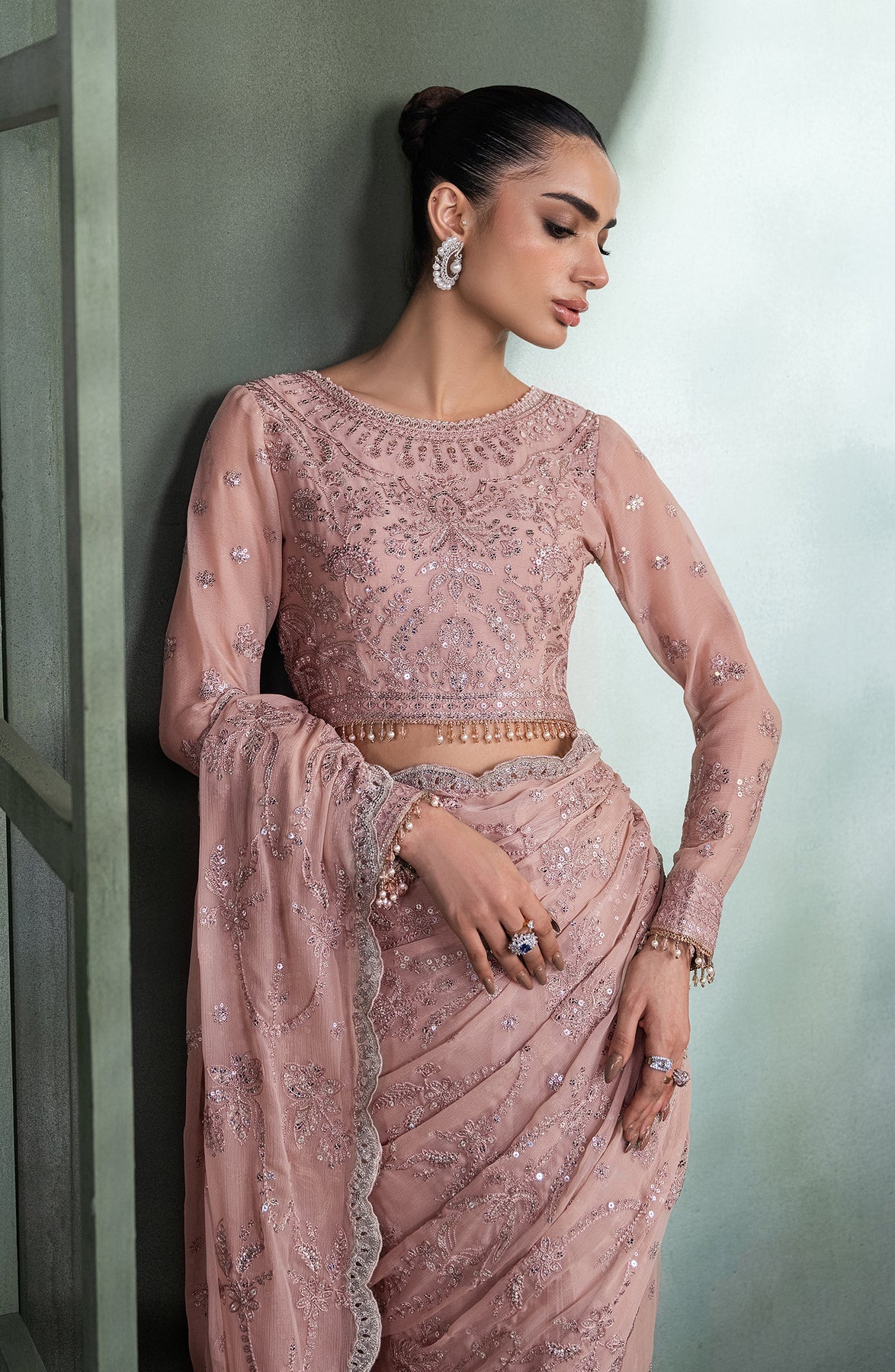Zarif | Heritage Formals | ZHF 07 ELMIRA by Zarif - Designer Dress - Type: Ladies Clothes - Available at Libayah - 100% Original