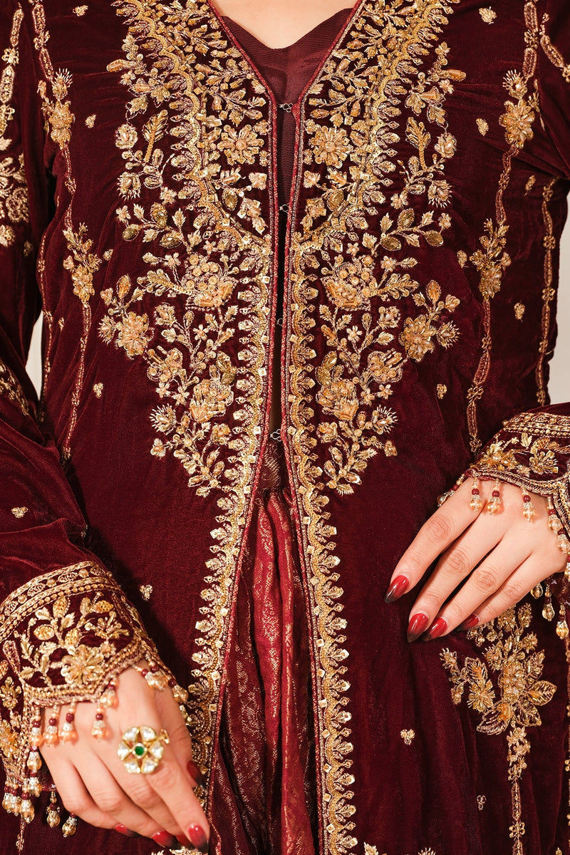Raeesa Premium | Sheen Luxury Velvet | Sitara by Raeesa Premium - Designer Dress - Type: Ladies Clothes - Available at Libayah - 100% Original