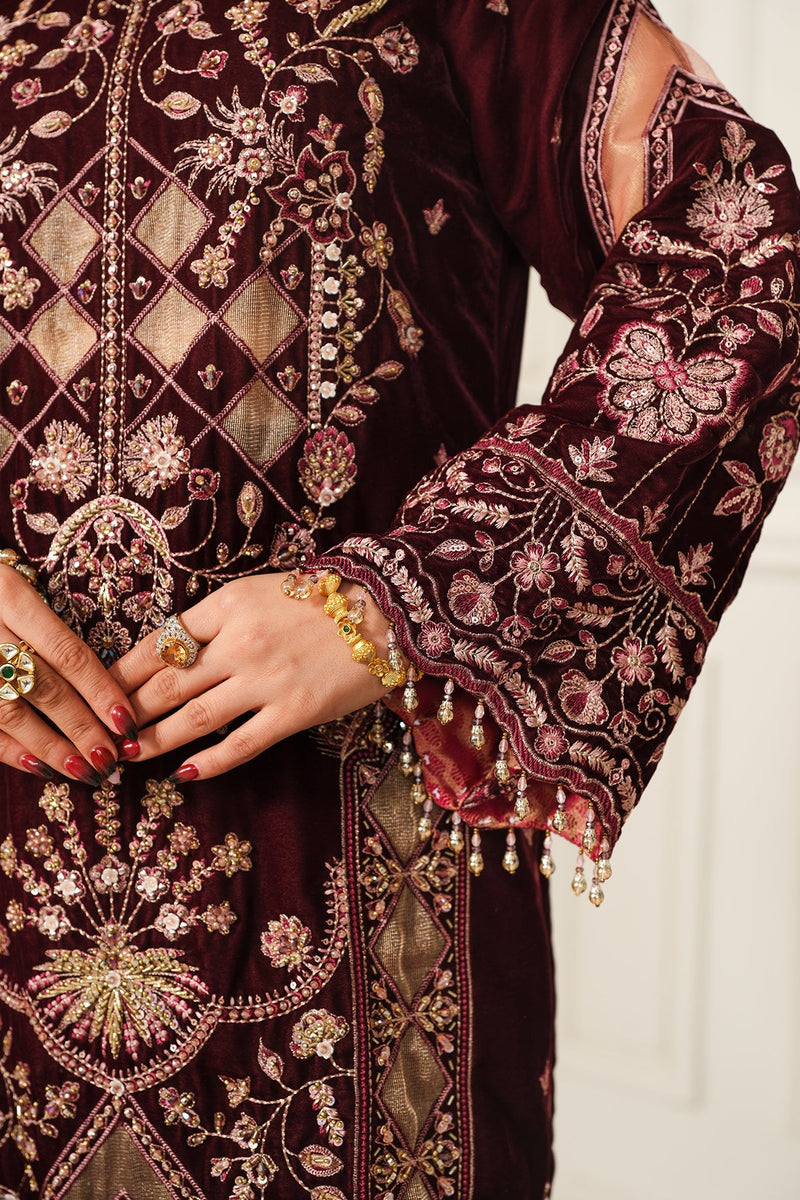 Raeesa Premium | Sheen Luxury Velvet | Poosh by Raeesa Premium - Designer Dress - Type: Ladies Clothes - Available at Libayah - 100% Original