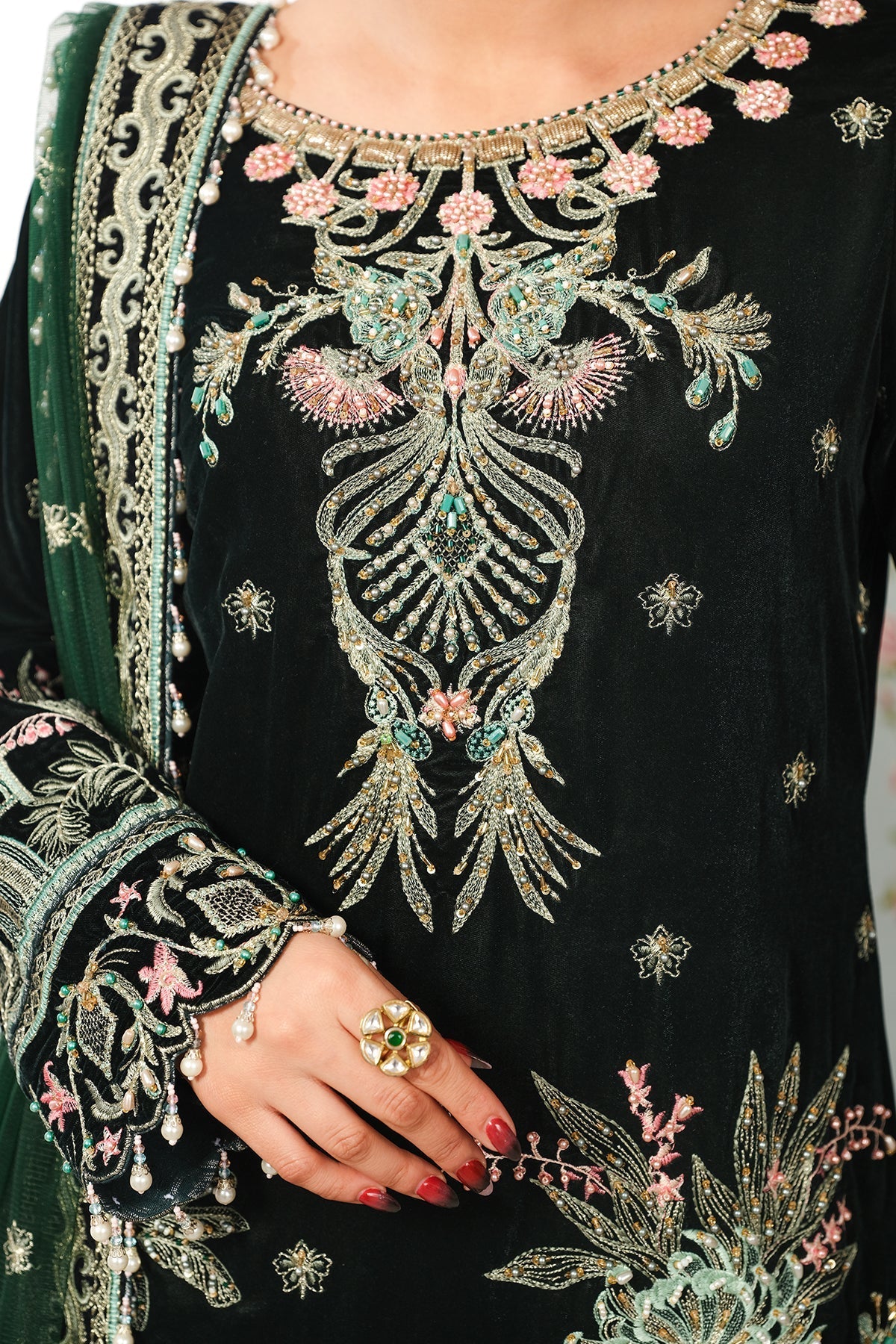 Raeesa Premium | Sheen Luxury Velvet | Talia by Raeesa Premium - Designer Dress - Type: Ladies Clothes - Available at Libayah - 100% Original