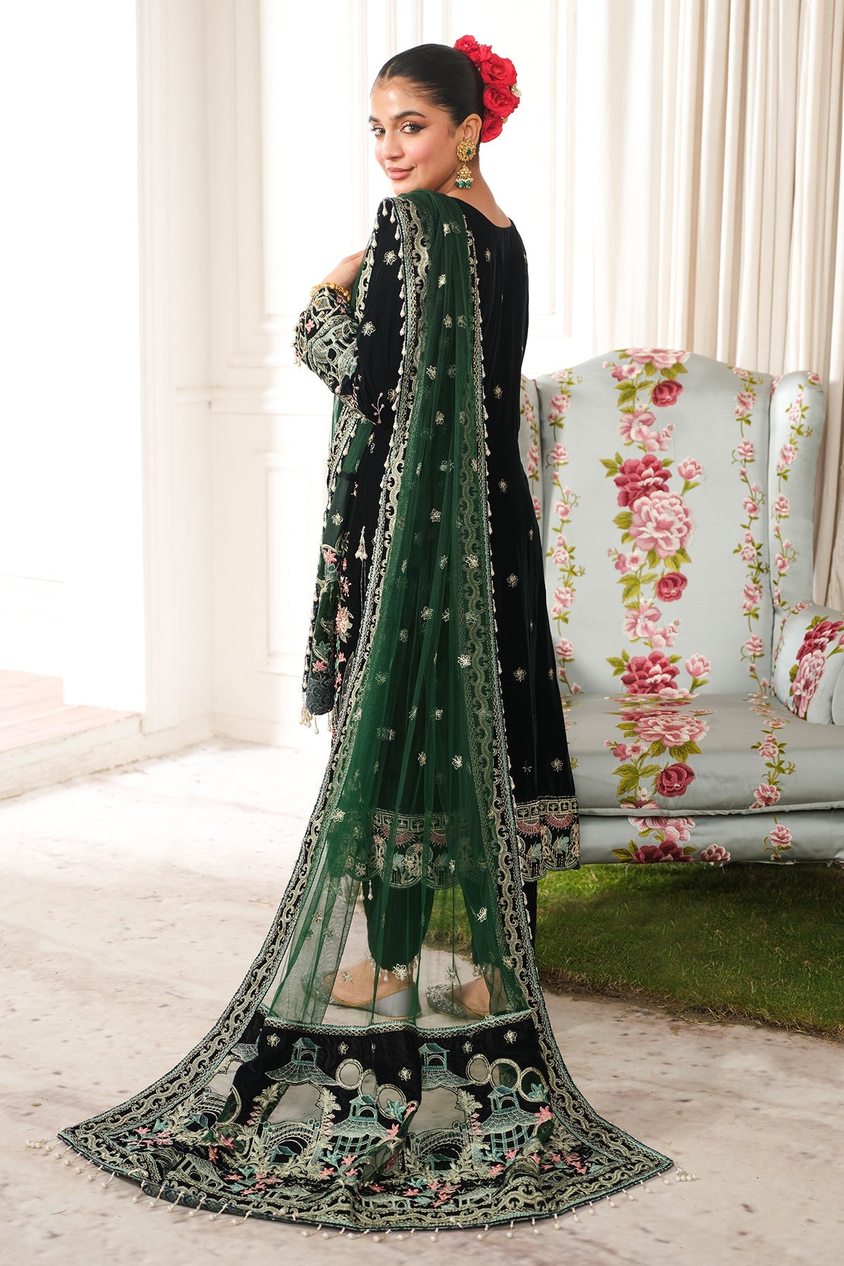 Raeesa Premium | Sheen Luxury Velvet | Talia by Raeesa Premium - Designer Dress - Type: Ladies Clothes - Available at Libayah - 100% Original