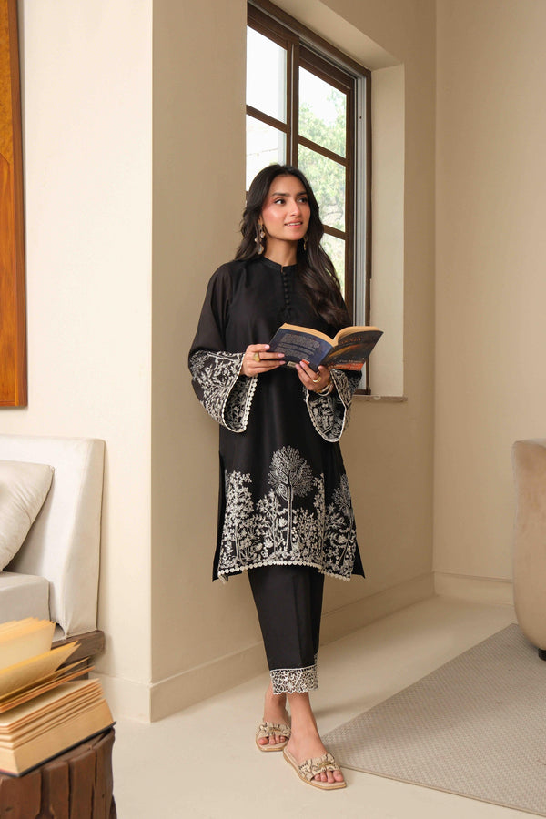 Noor by Saadia Asad | Noor Pret 25 | D1 - Midnight Charm by Noor by Saadia Asad - Designer Dress  - Type : Ladies Clothes - Available at Libayah - 100% Original 