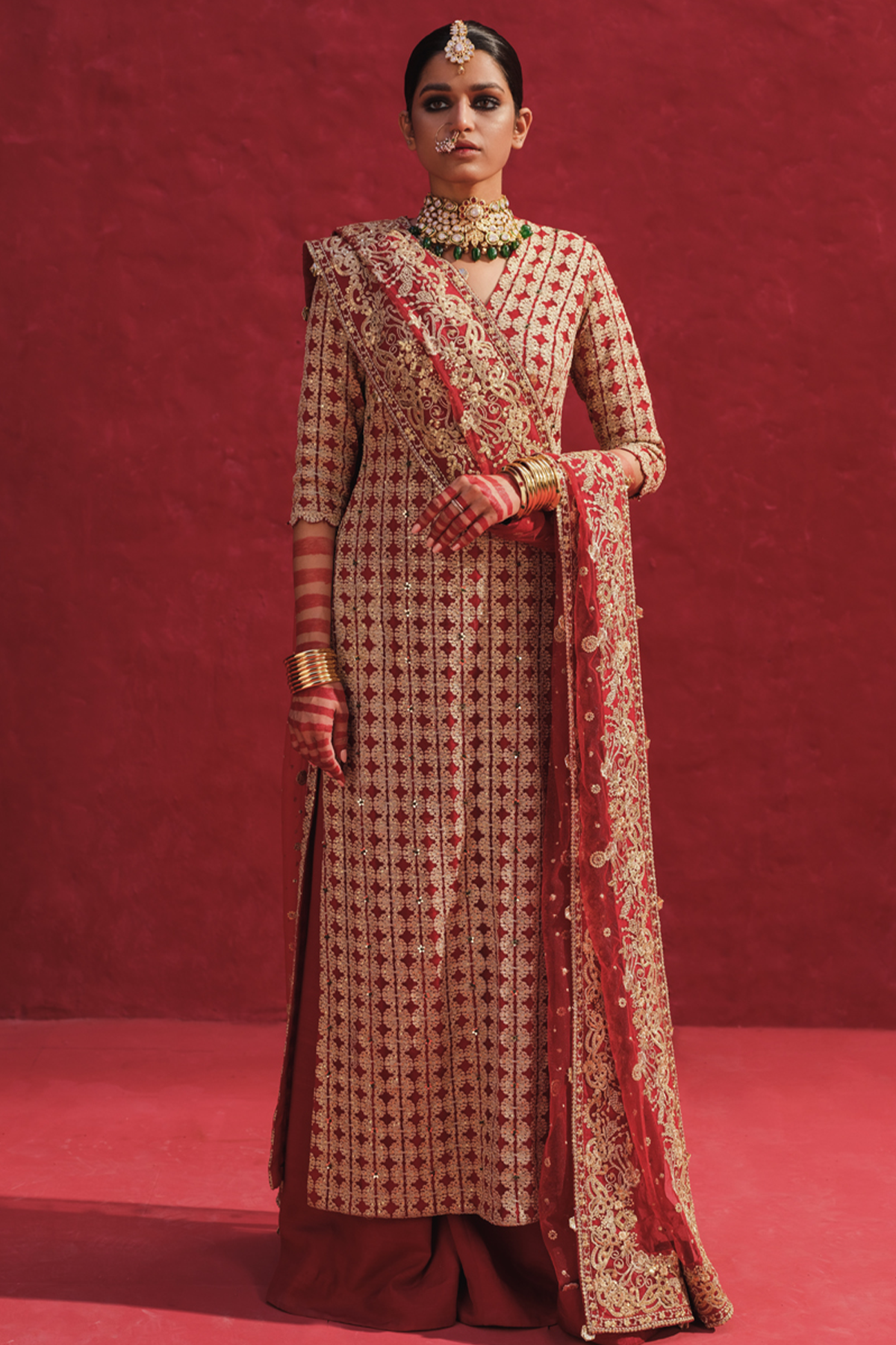 Erum Khan | Laal Rang | NIGAAR by Erum Khan - Designer Dress - Type: Bridal - Available at Libayah - 100% Original