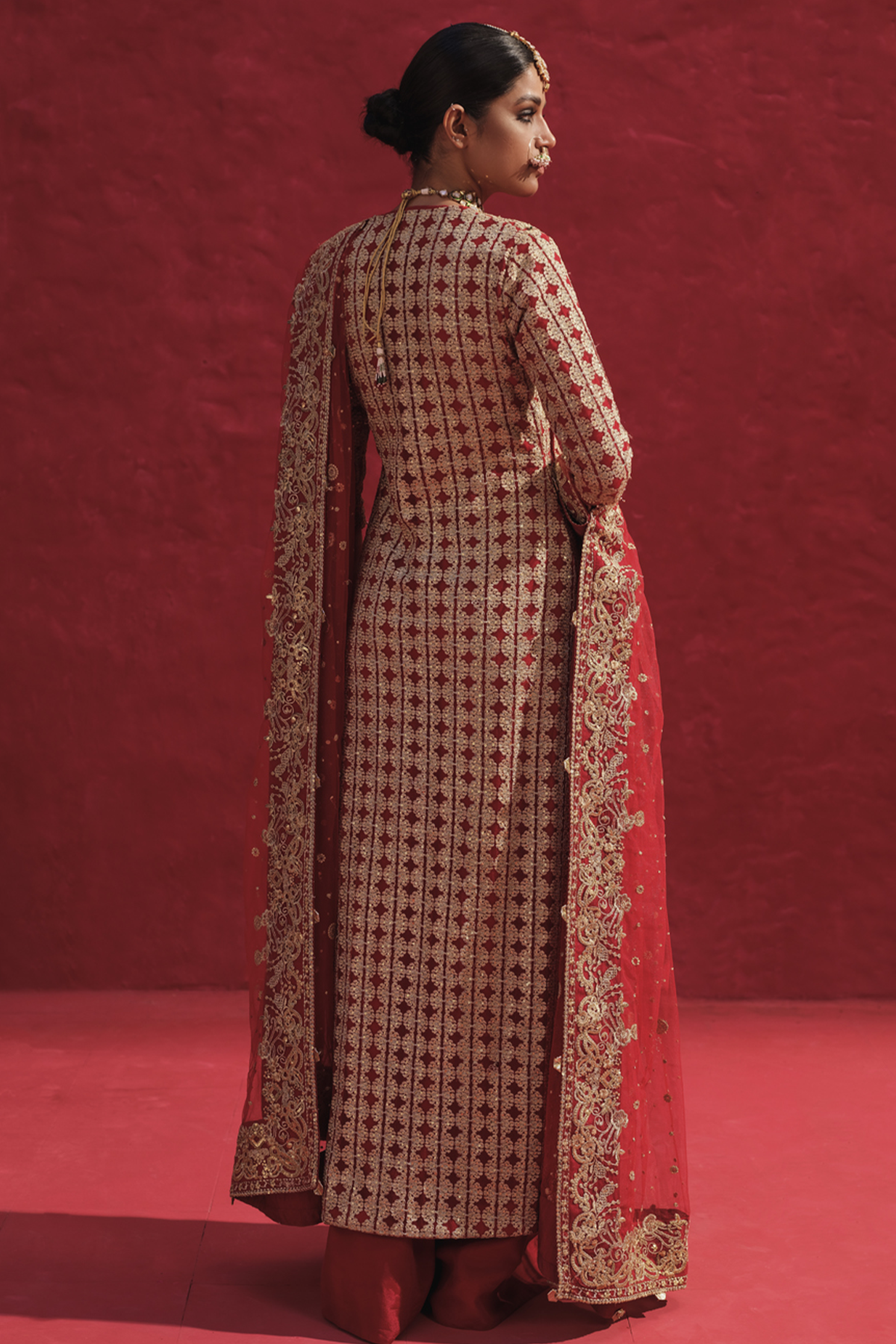 Erum Khan | Laal Rang | NIGAAR by Erum Khan - Designer Dress - Type: Bridal - Available at Libayah - 100% Original