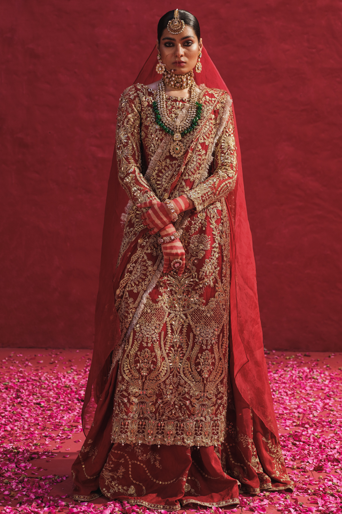 Erum Khan | Laal Rang | RESHMA by Erum Khan - Designer Dress - Type: Bridal - Available at Libayah - 100% Original