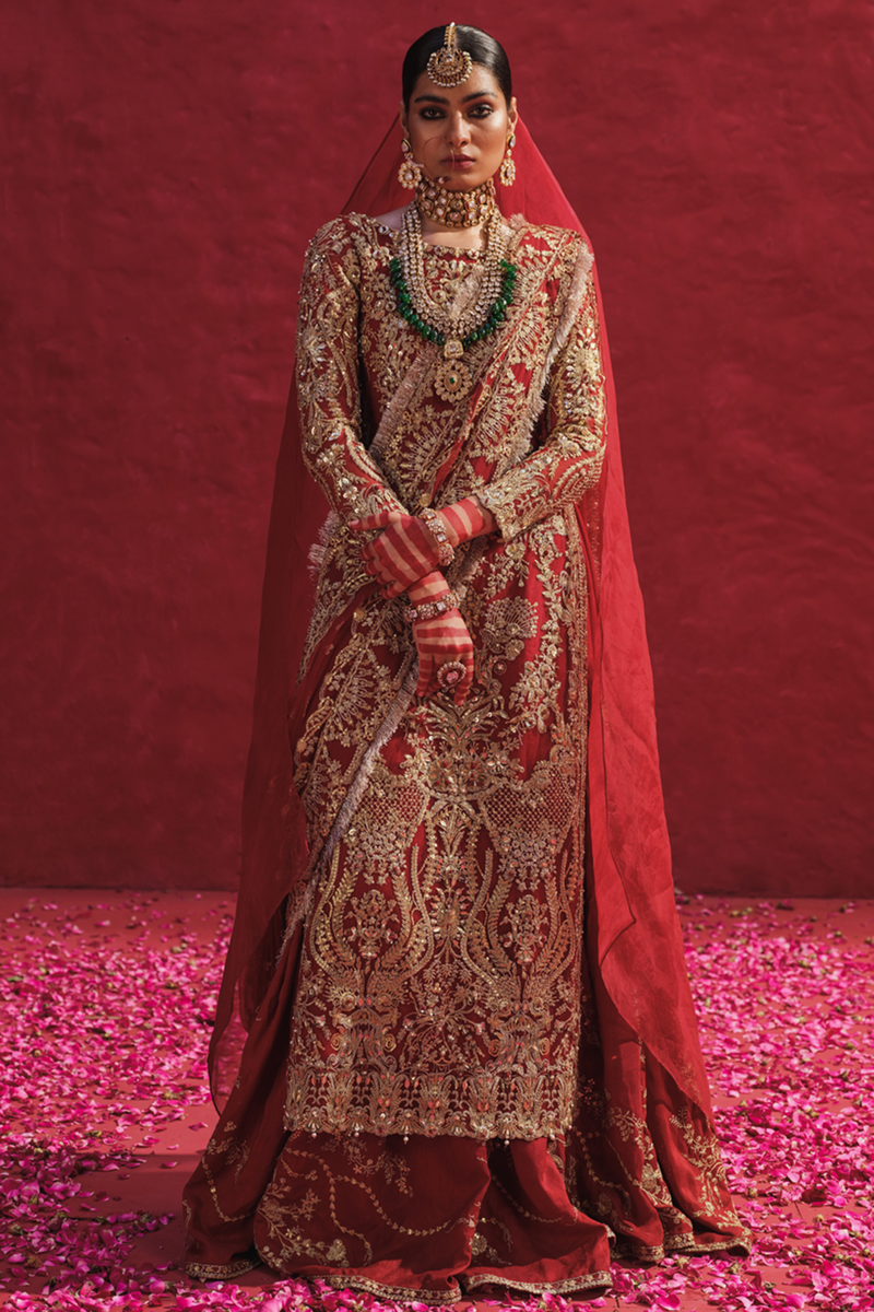 Erum Khan | Laal Rang | RESHMA by Erum Khan - Designer Dress - Type: Bridal - Available at Libayah - 100% Original