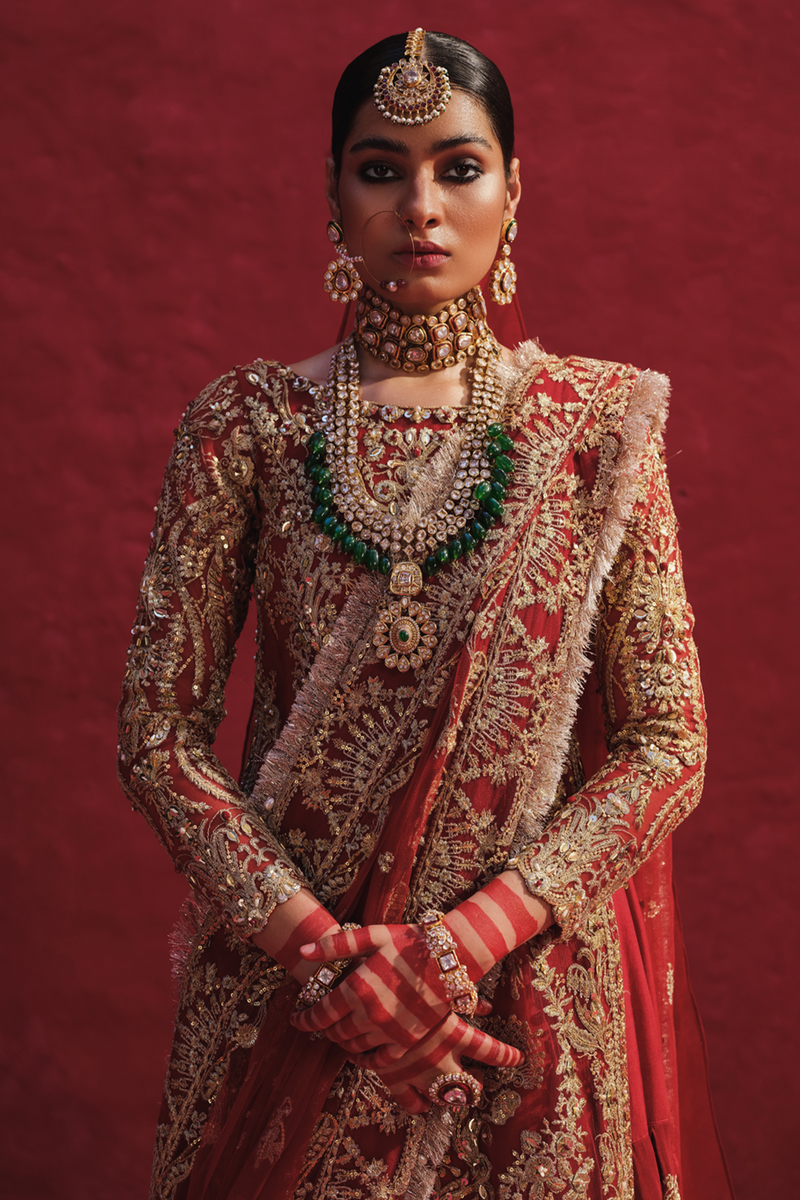 Erum Khan | Laal Rang | RESHMA by Erum Khan - Designer Dress - Type: Bridal - Available at Libayah - 100% Original