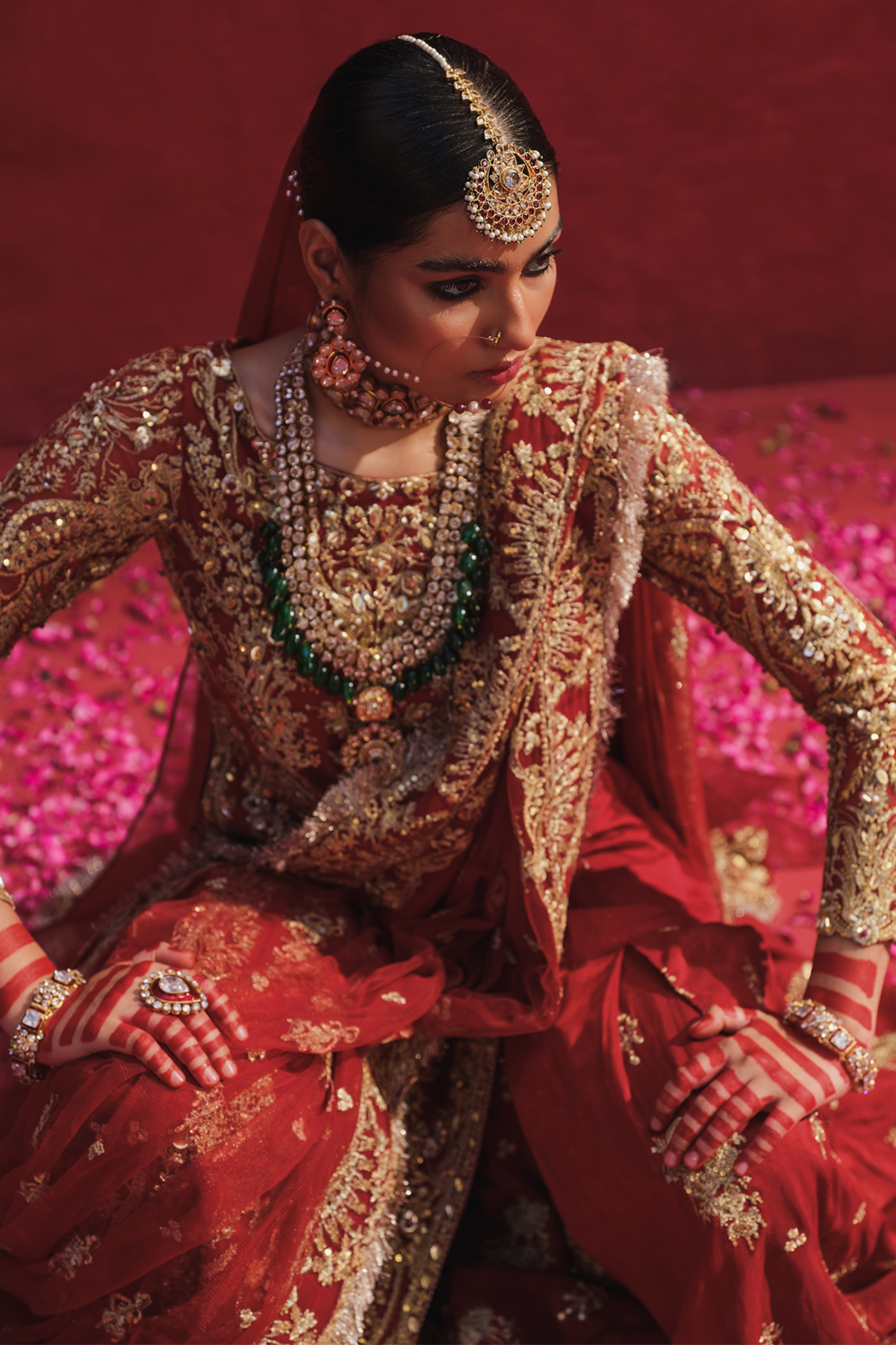 Erum Khan | Laal Rang | RESHMA by Erum Khan - Designer Dress - Type: Bridal - Available at Libayah - 100% Original