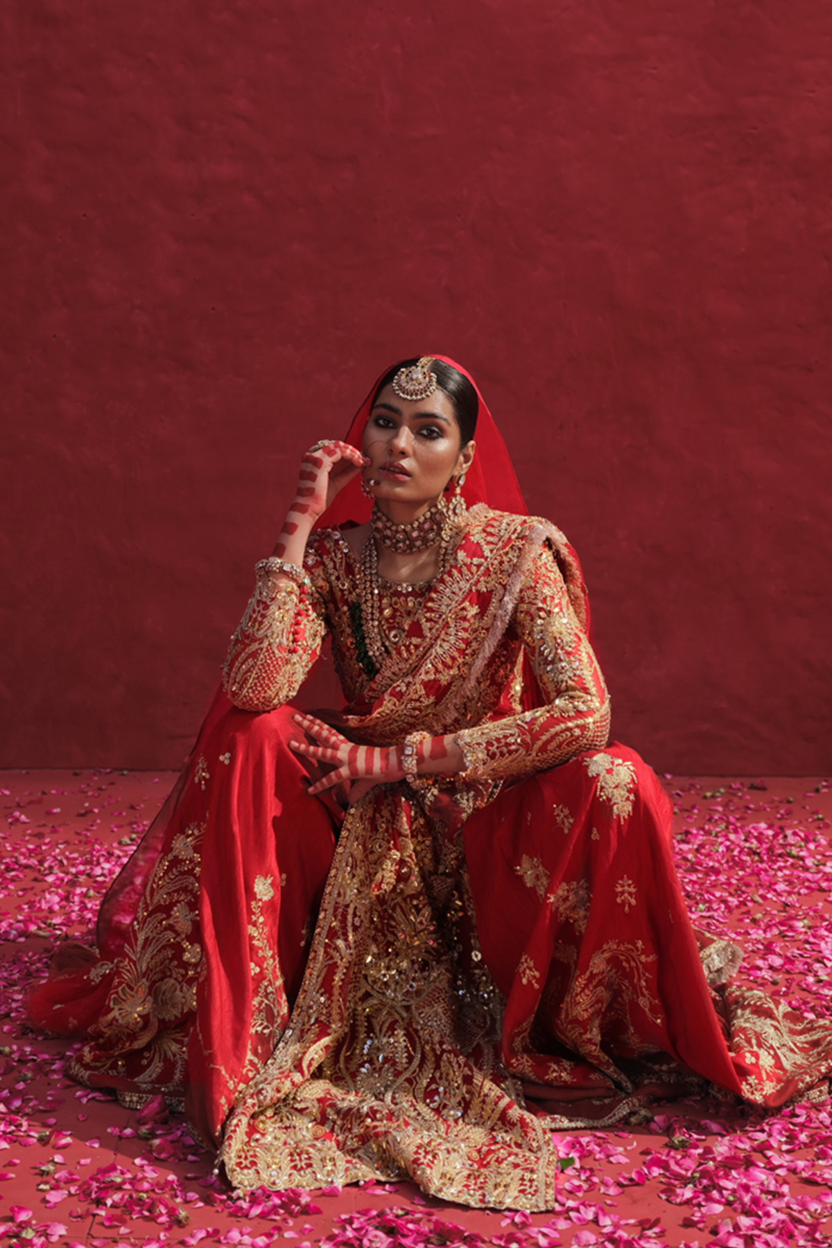 Erum Khan | Laal Rang | RESHMA by Erum Khan - Designer Dress - Type: Bridal - Available at Libayah - 100% Original