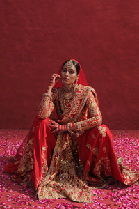 Erum Khan | Laal Rang | RESHMA by Erum Khan - Designer Dress - Type: Bridal - Available at Libayah - 100% Original