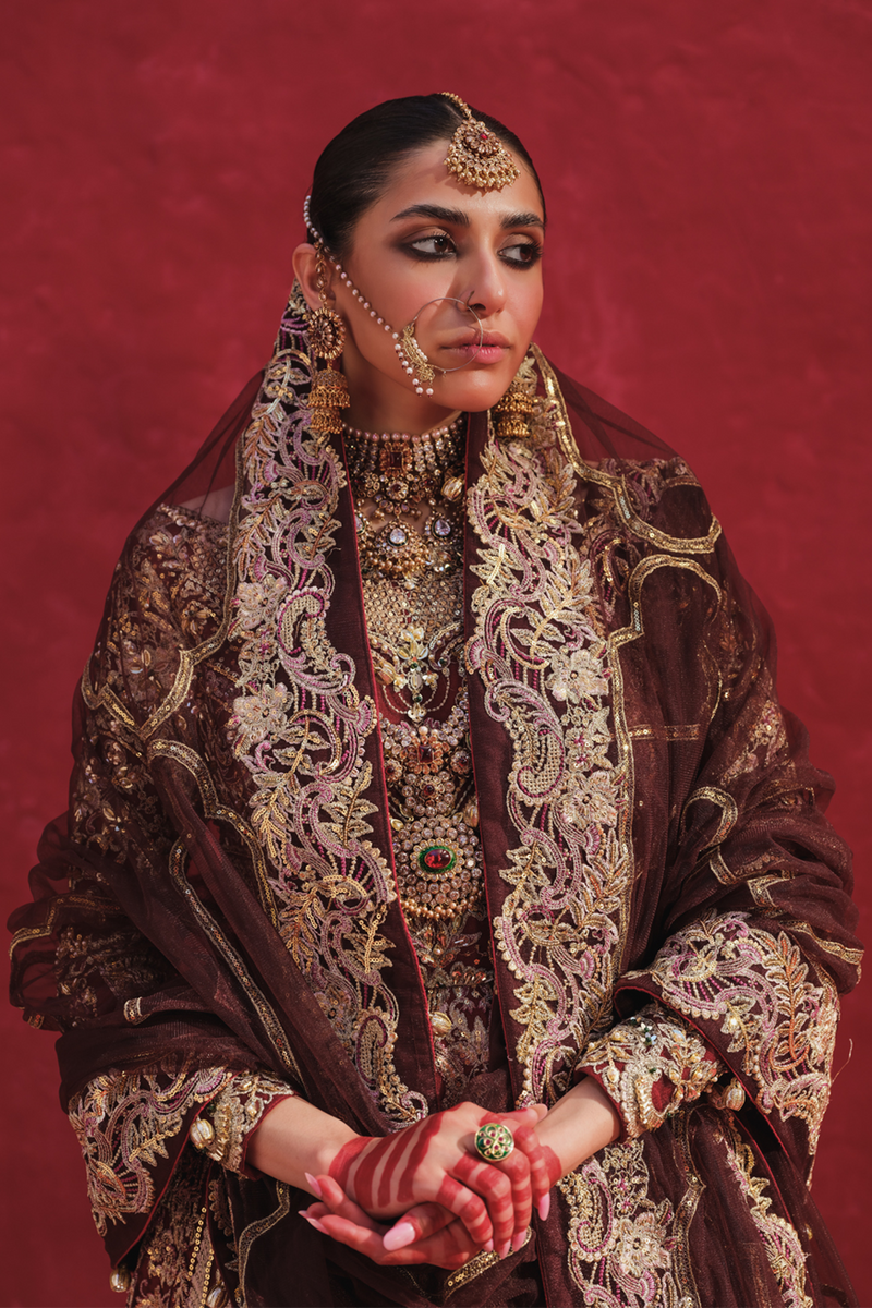 Erum Khan | Laal Rang | NEELOFAR by Erum Khan - Designer Dress - Type: Bridal - Available at Libayah - 100% Original