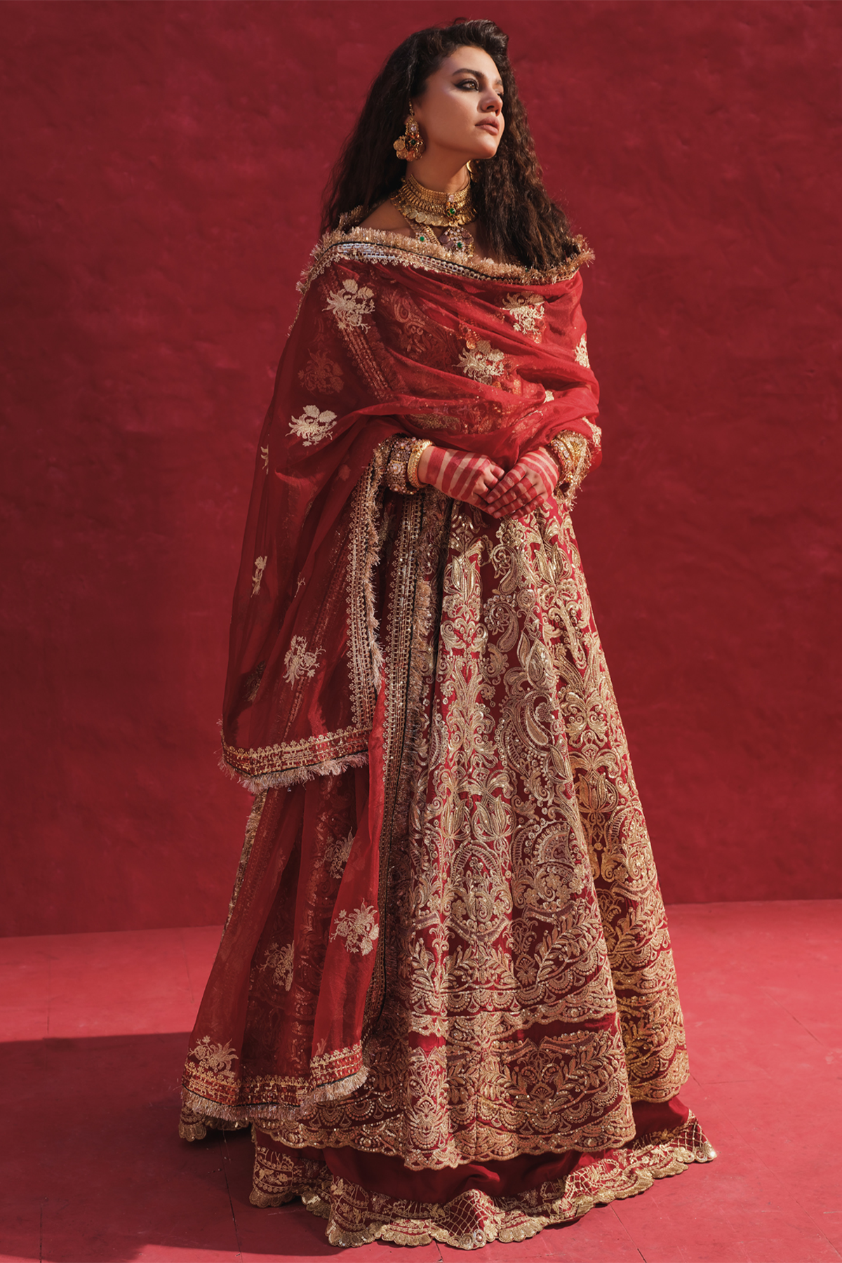Erum Khan | Laal Rang | NOOR JAHAN by Erum Khan - Designer Dress - Type: Bridal - Available at Libayah - 100% Original